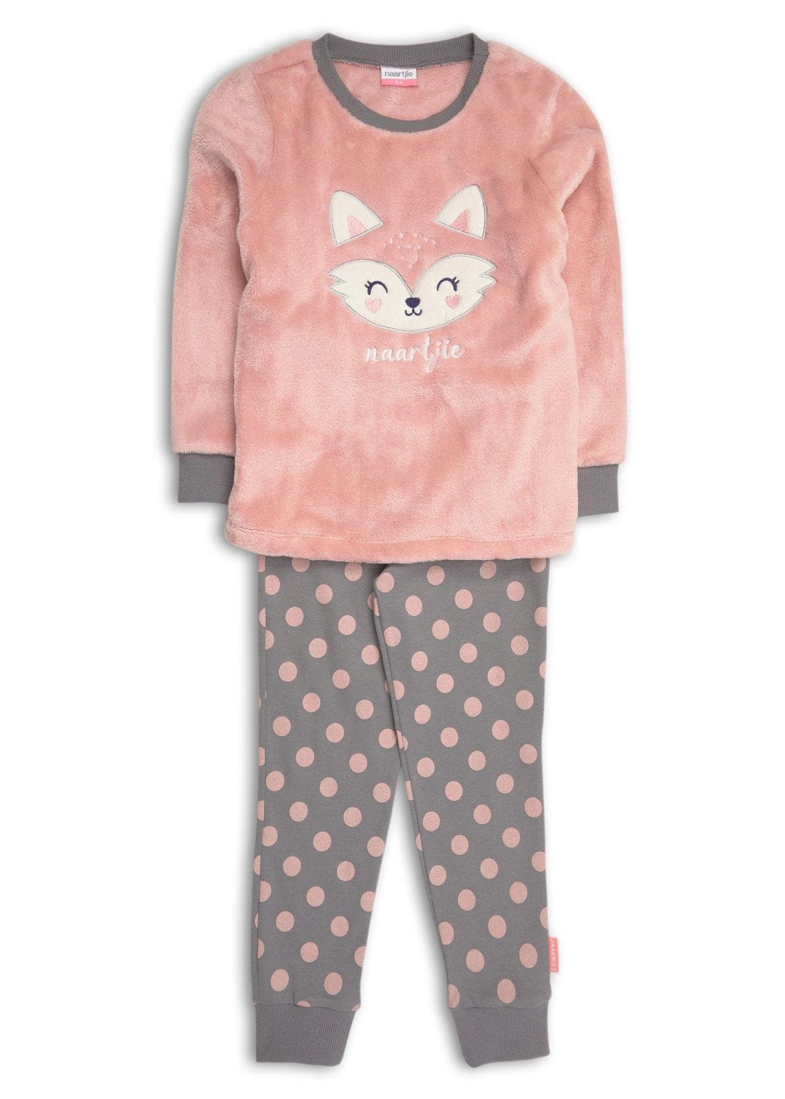Kid Girls Pink Fox Pyjama Set