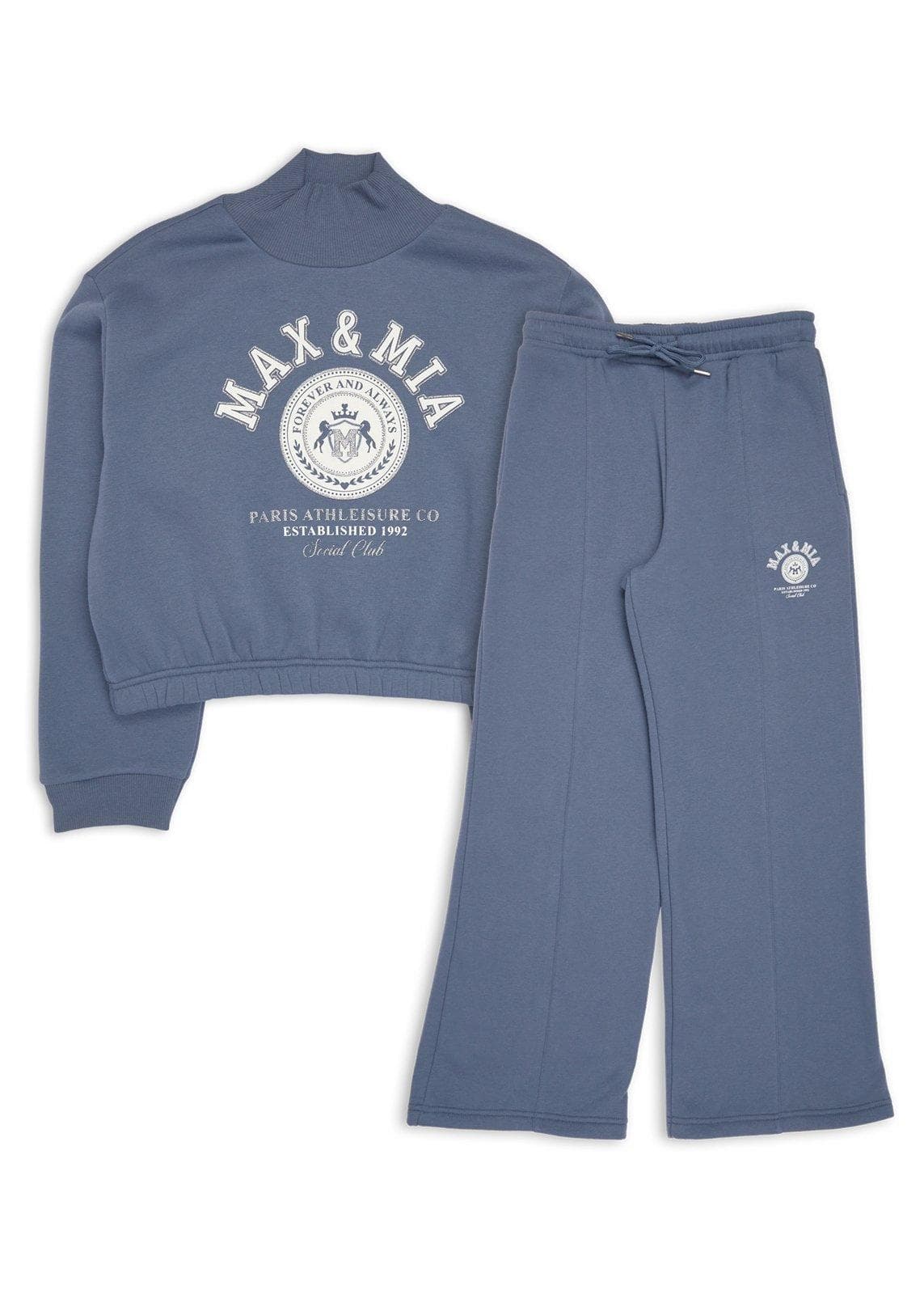 Blue Sweat Top and Jogger Set