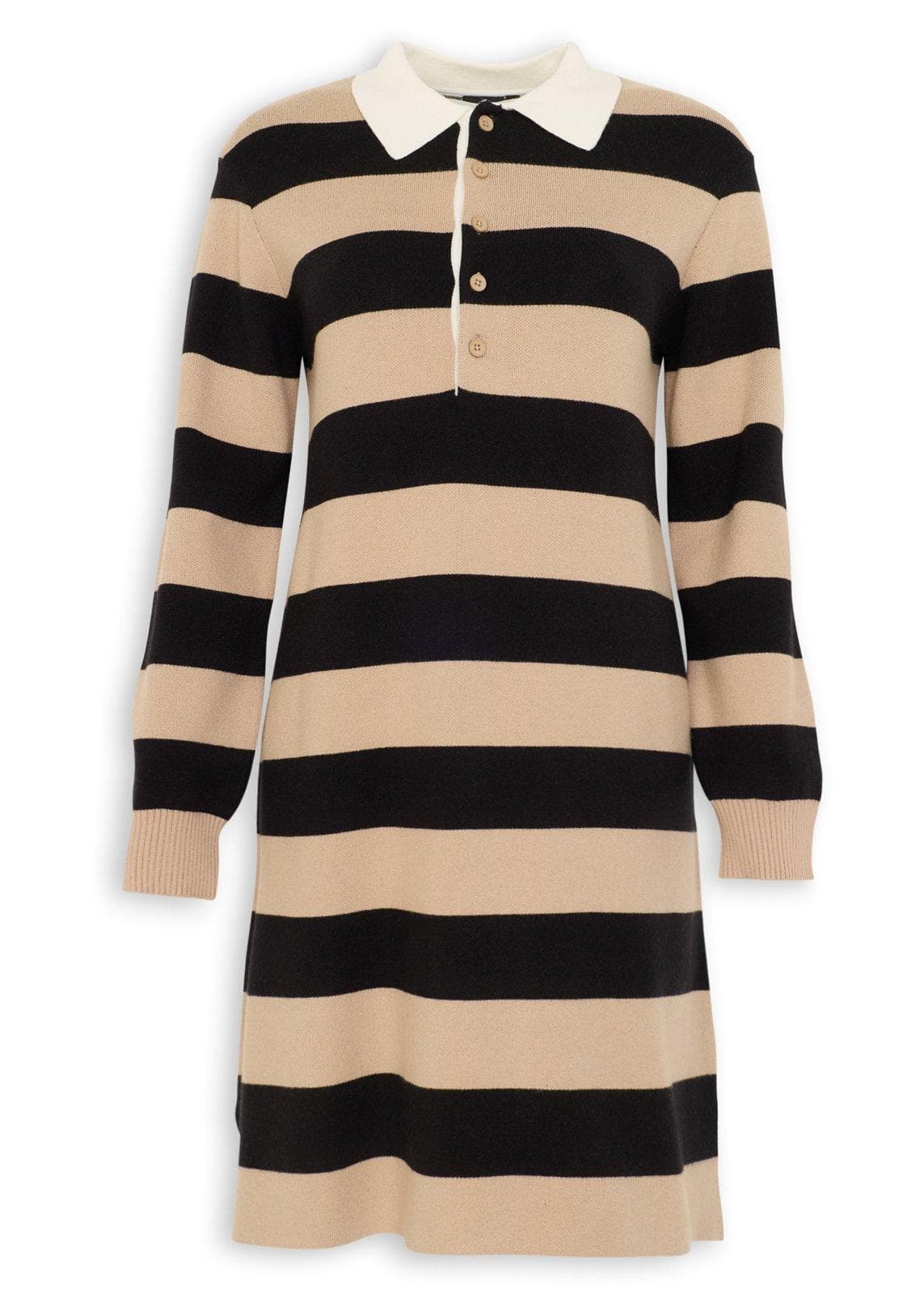 Striped Rugby Knitwear Dress