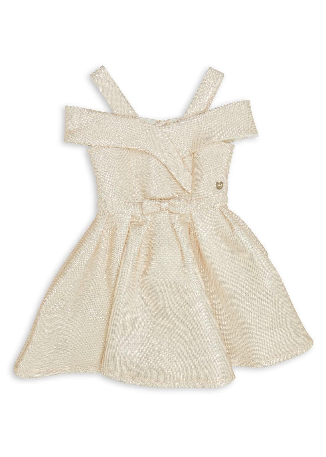 Beige Fit and Flare Dress