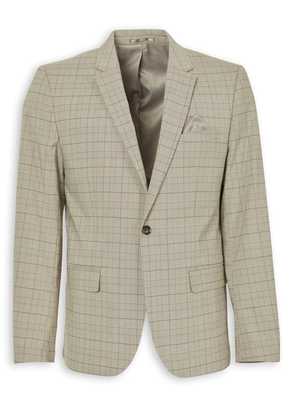 Brown Check Blazer