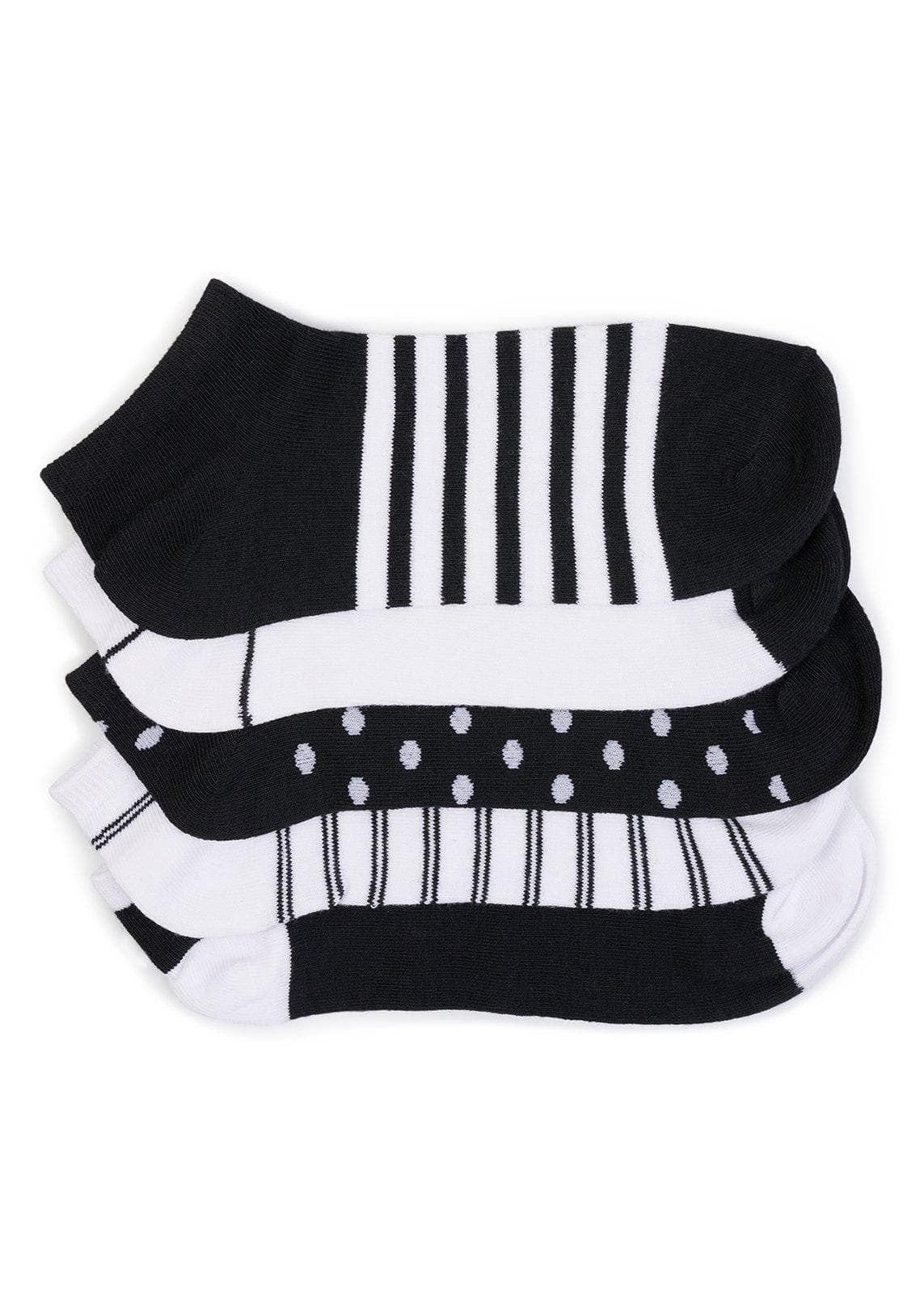 5-Pack Black & White Socks, view 2