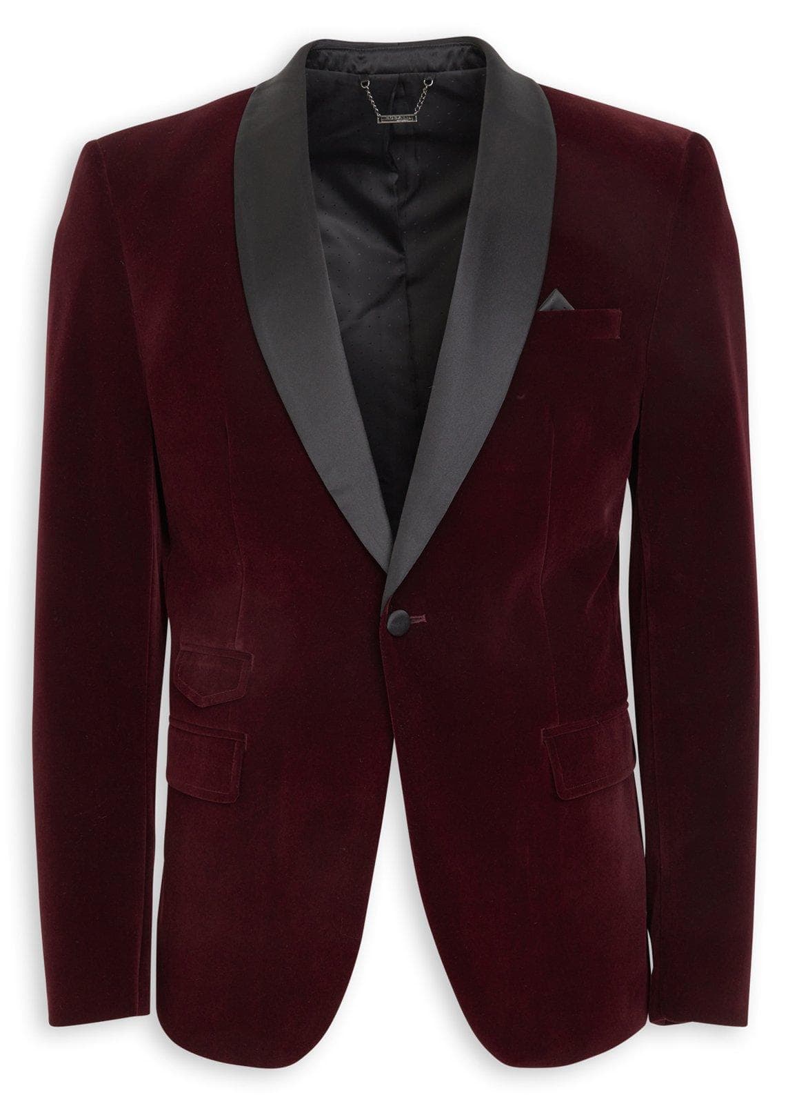 Burgundy Velour Blazer