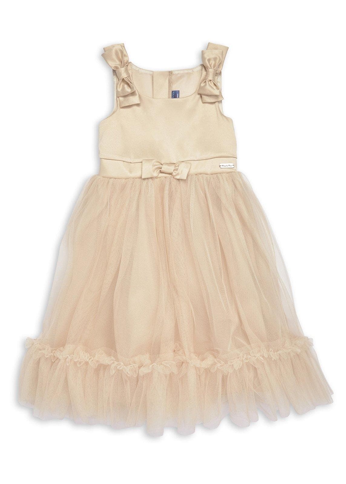 Kid Girls Champagne Gold Dress