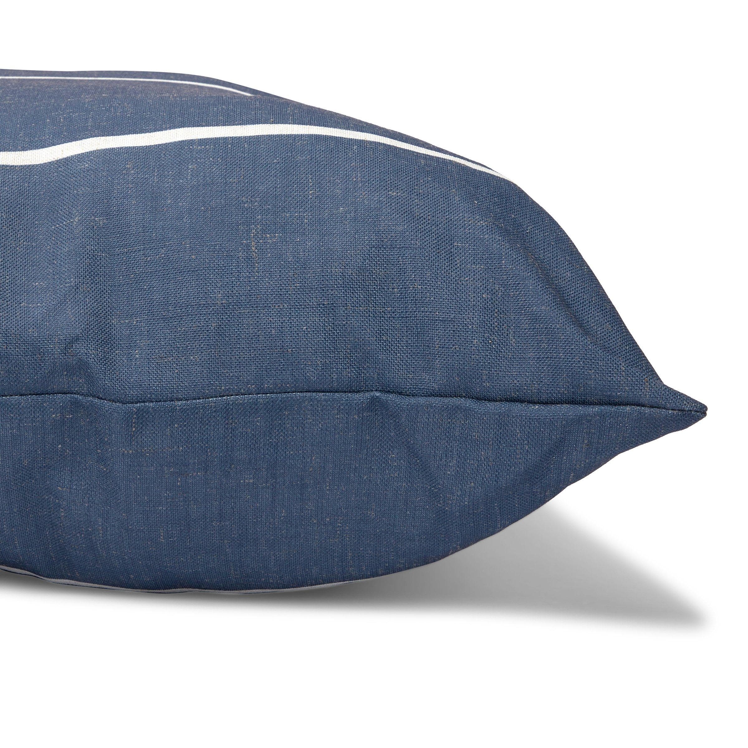 Navy Striped Scatter Cushion 60X90cm, view 2