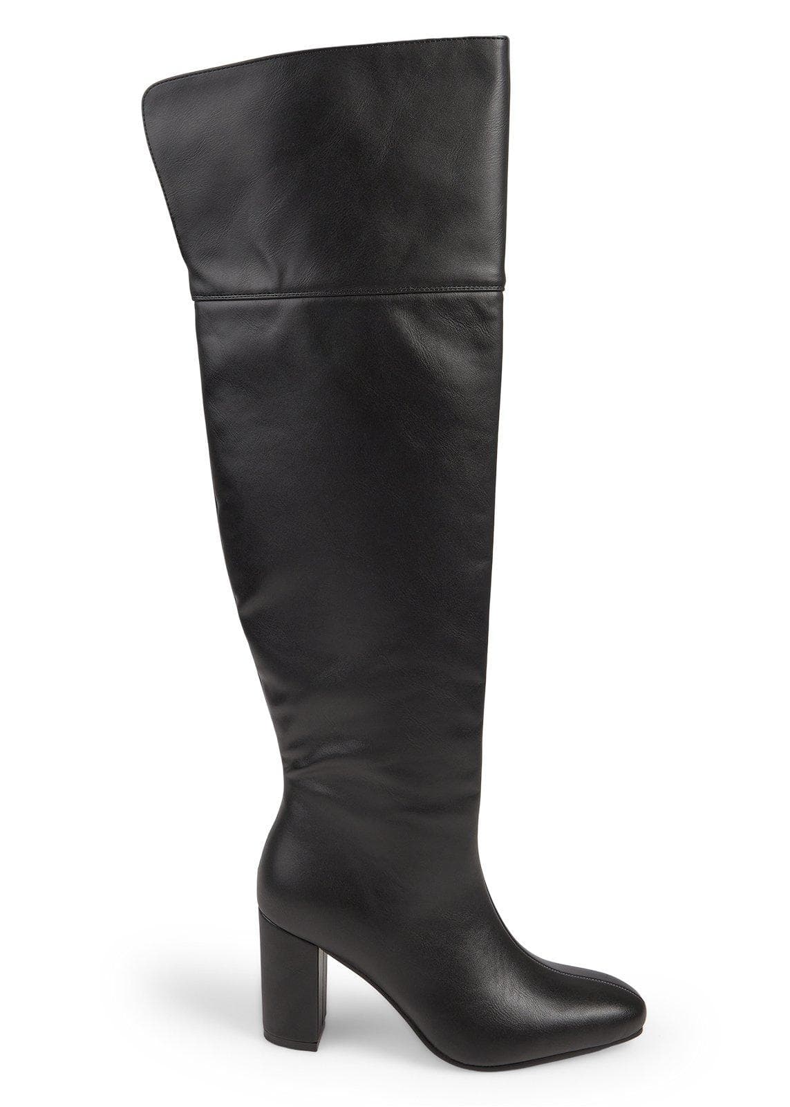 Black Over the Knee Riding Boots
