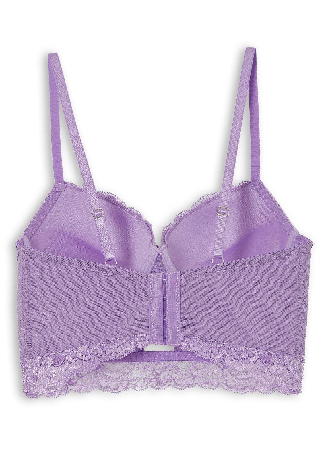 2 Pack Lilac & Black Push Up Bras, view 2