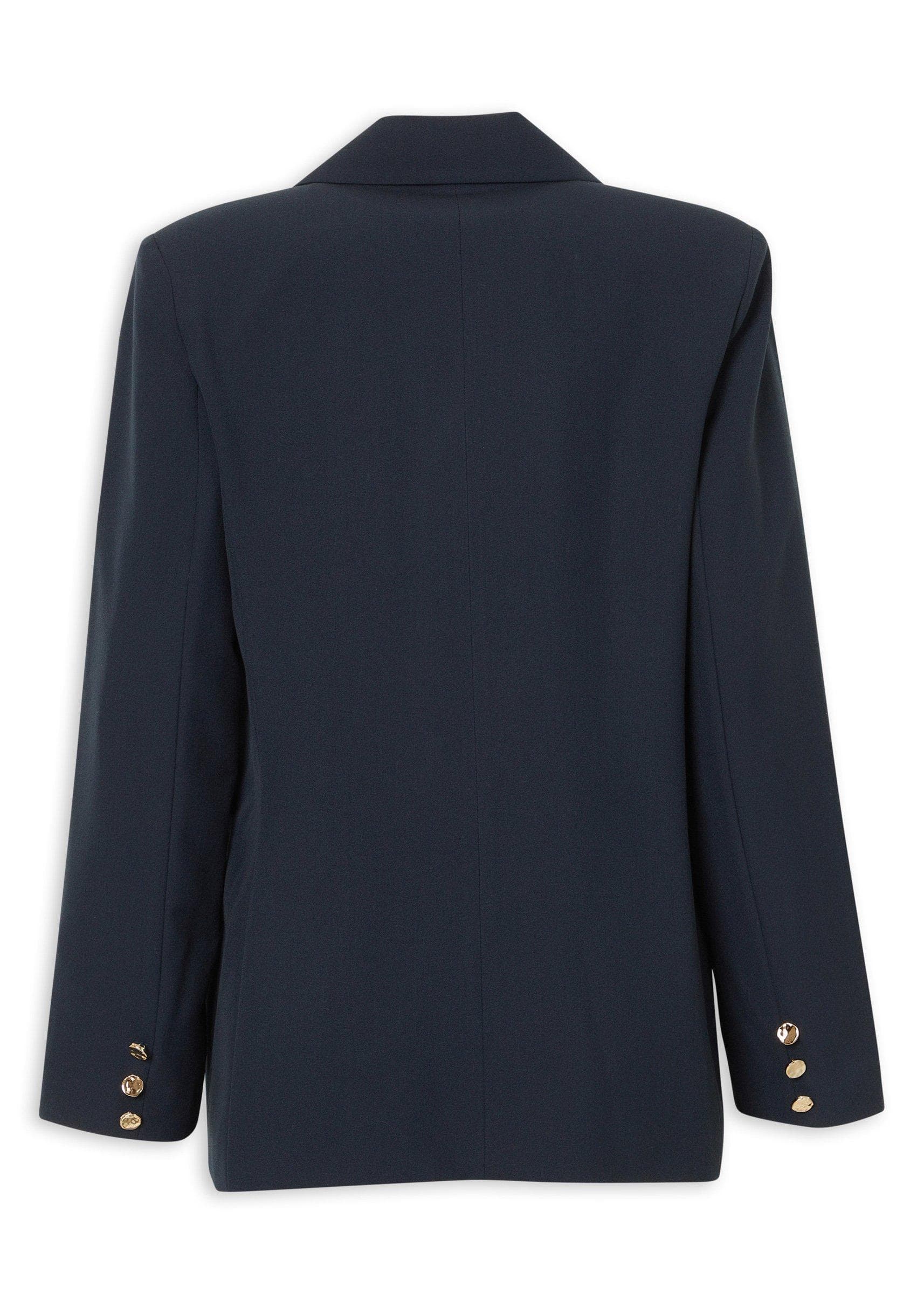 Navy Single-Button Blazer, view 2