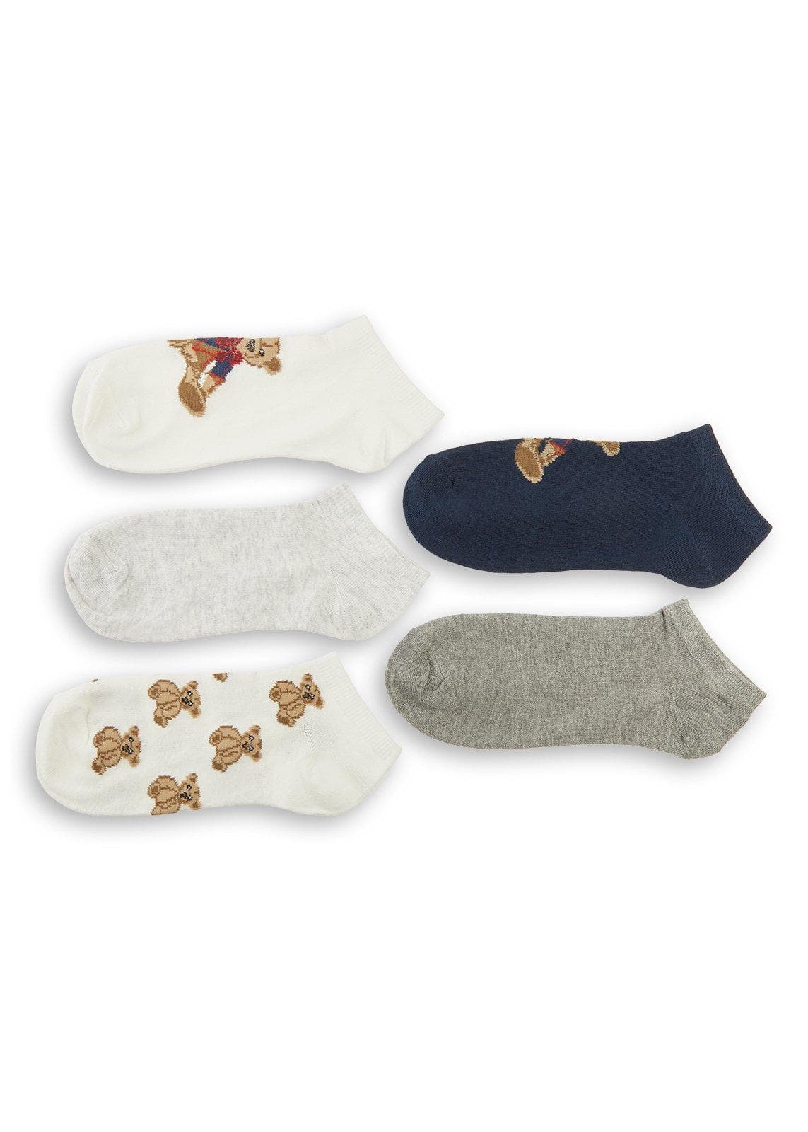 5-Pack Novelty Trainer Liner Socks