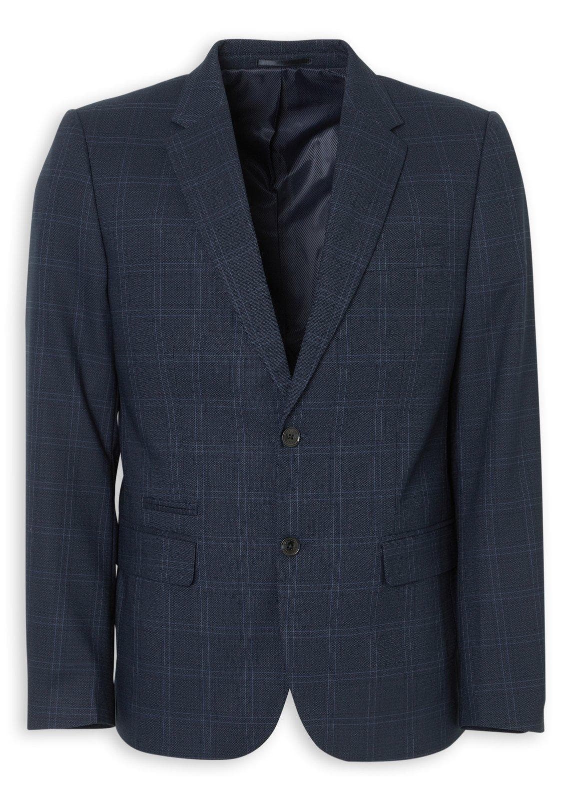 Navy Check Blazer