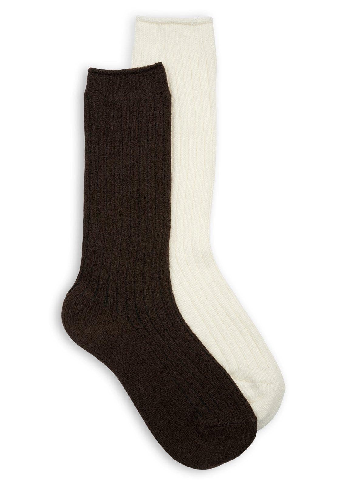 Brown & Cream Cosy Socks, view 2