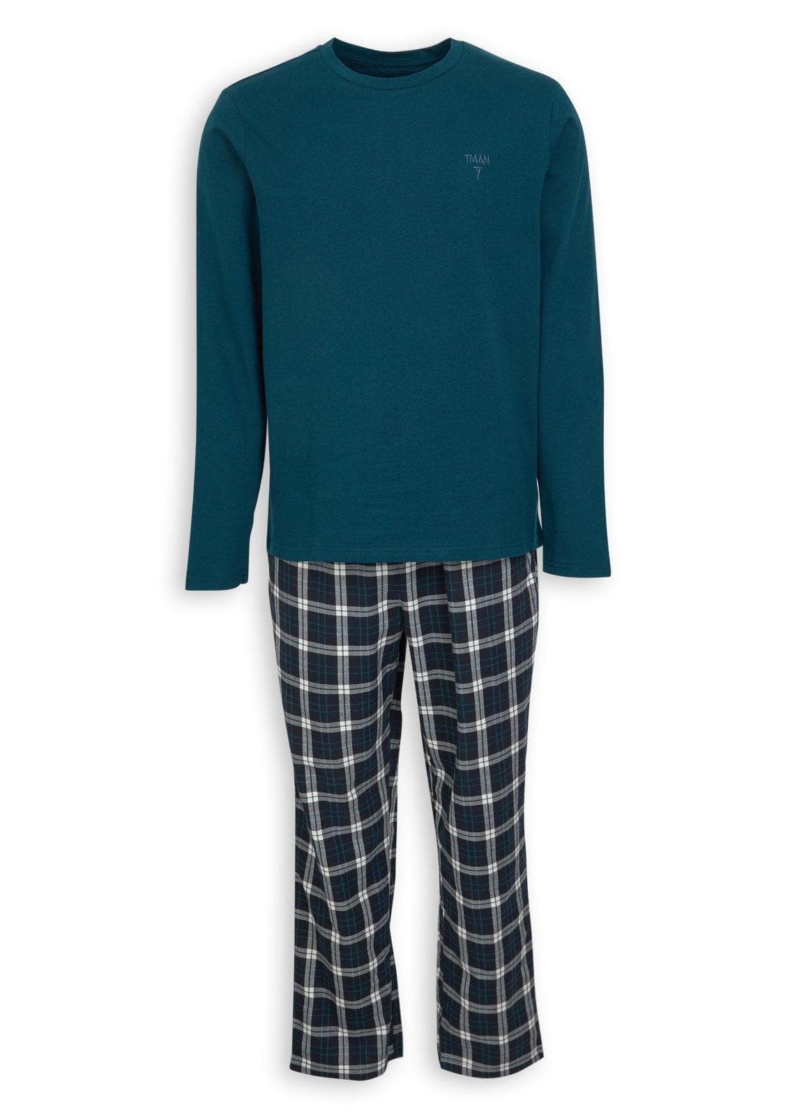 Blue Pyjama Top and Pants Set