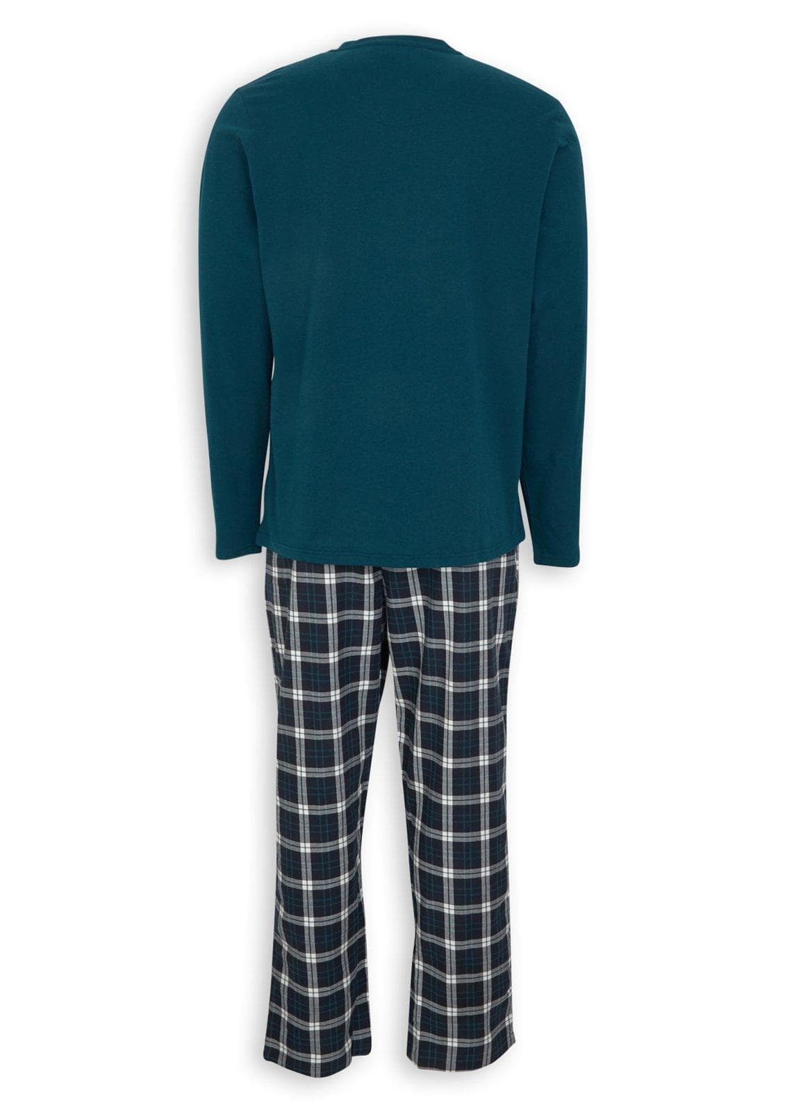 Blue Pyjama Top and Pants Set, view 2