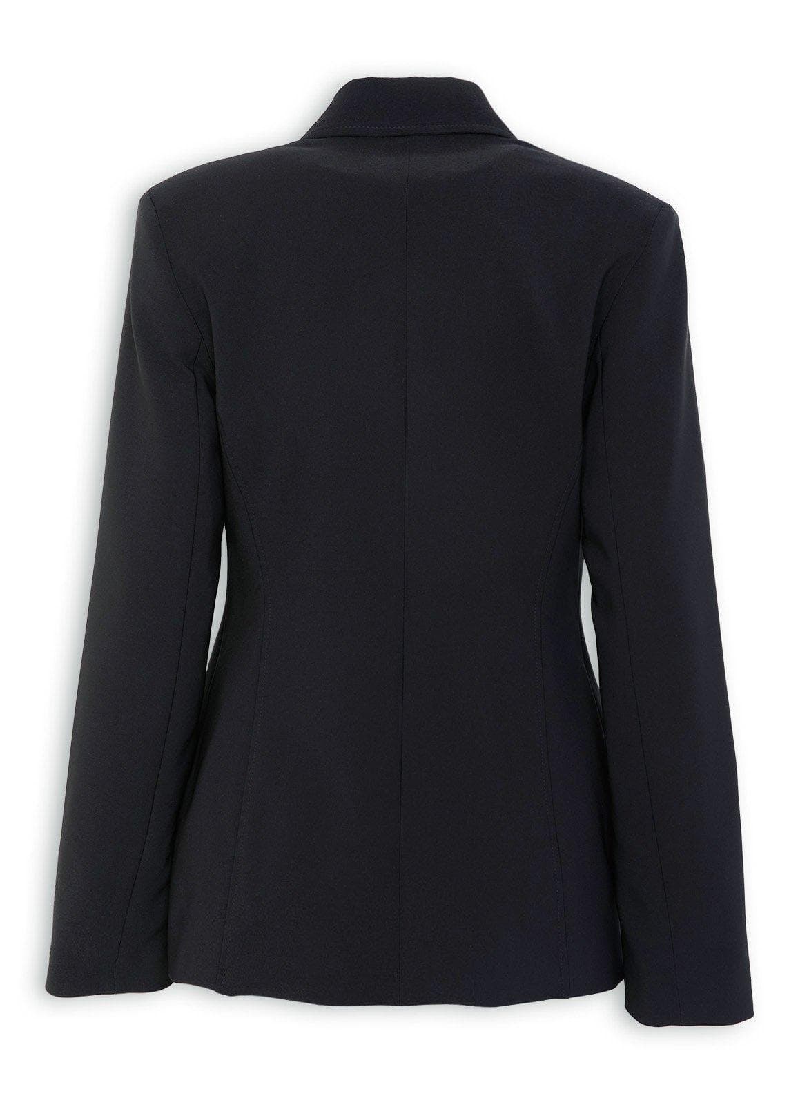 Black Double Breasted Blazer, view 2