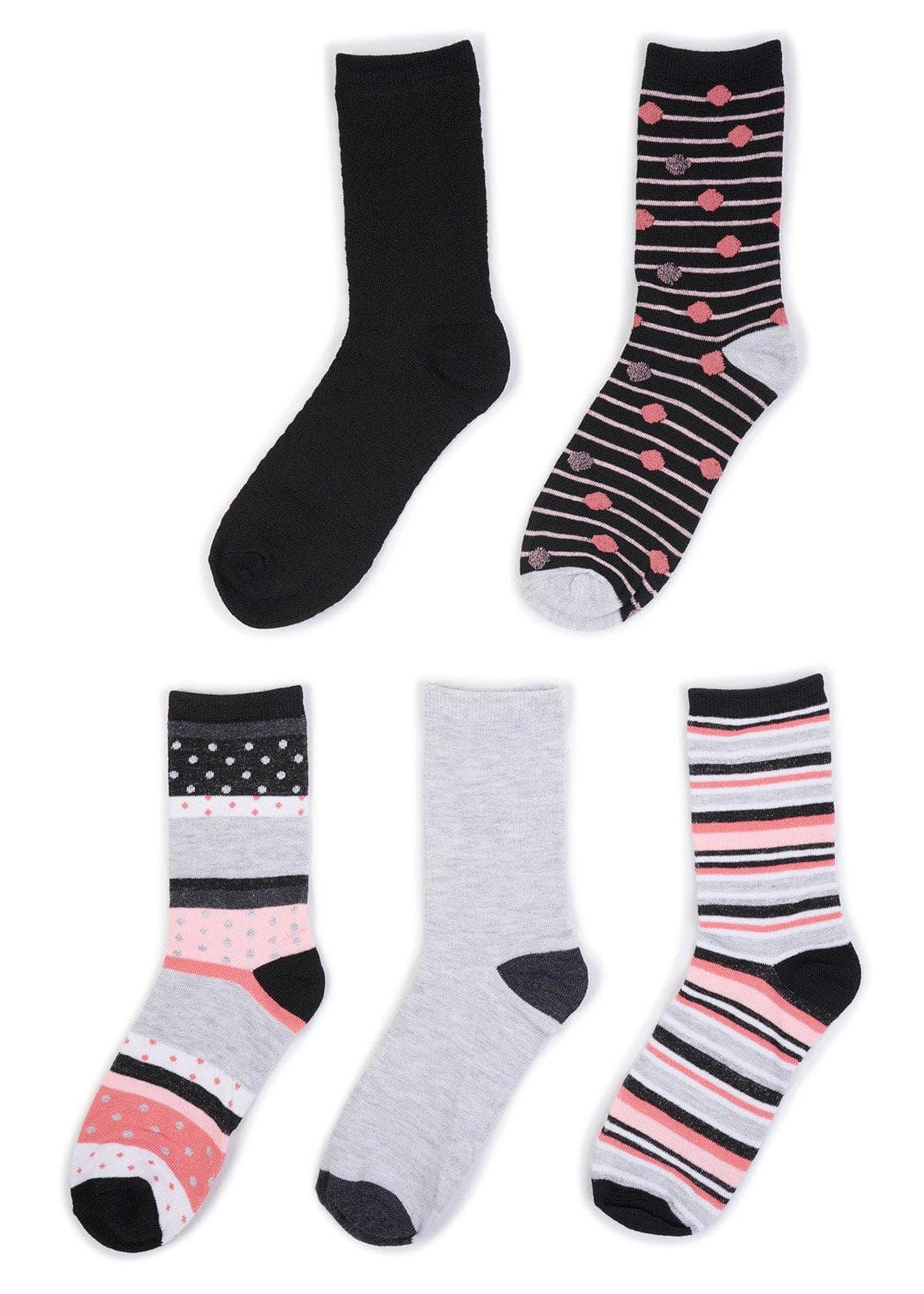 5-Pack Multi Trouser Socks