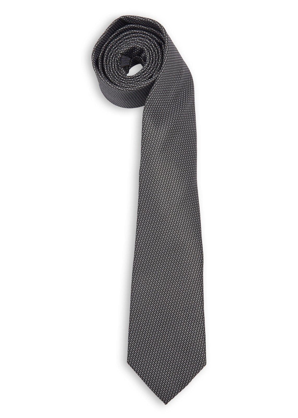 Grey Jacquard Print Tie, view 2