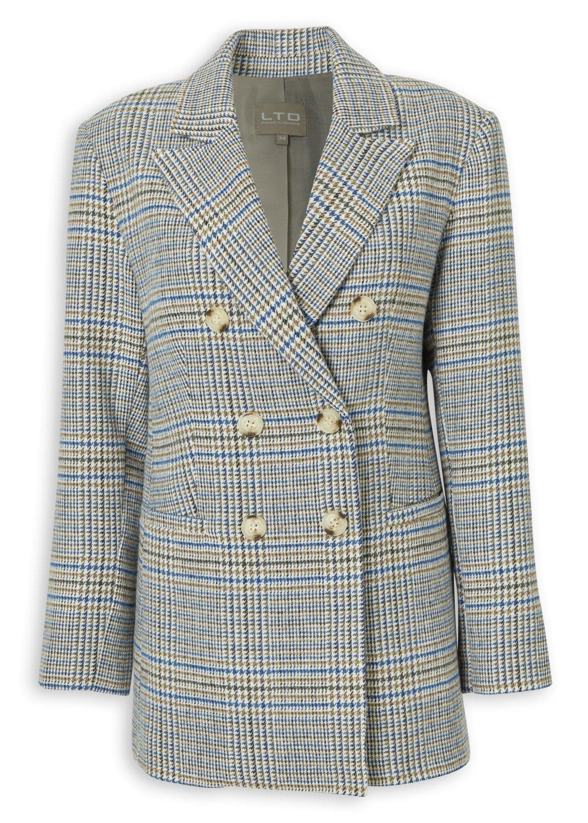 Grey Multi Heritage Check Blazer