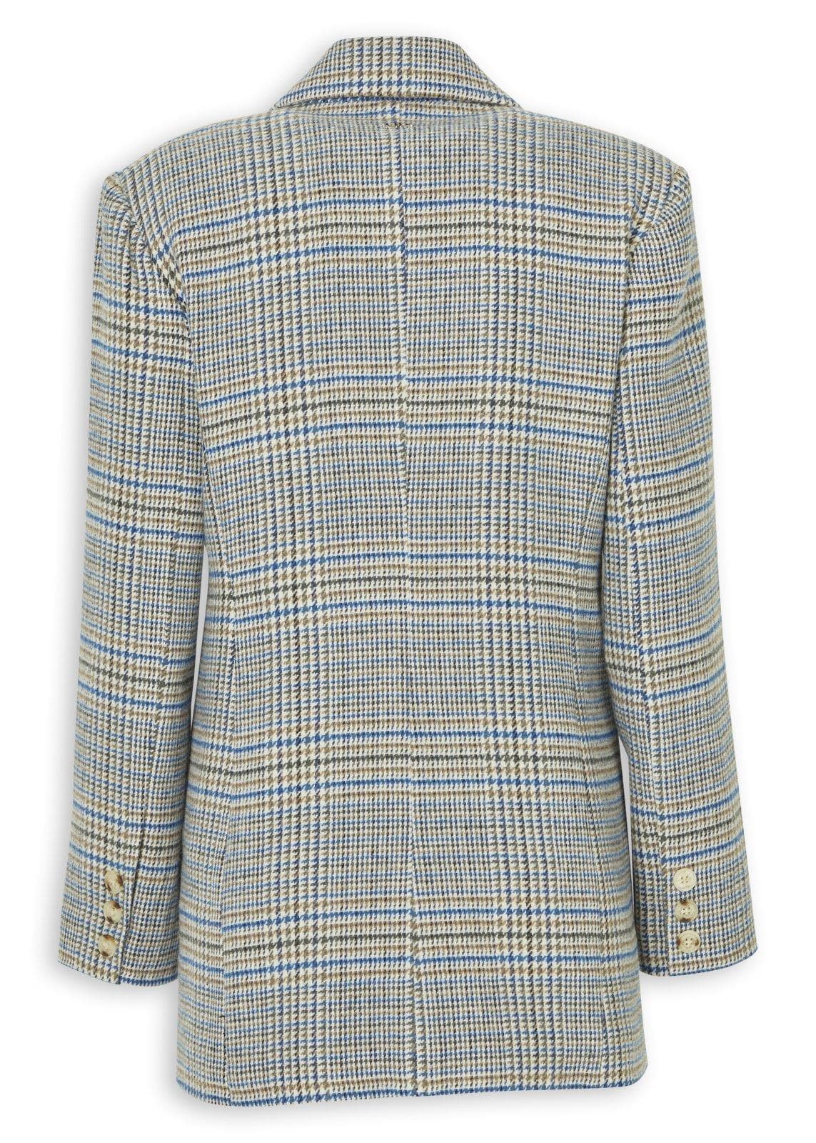Grey Multi Heritage Check Blazer, view 2