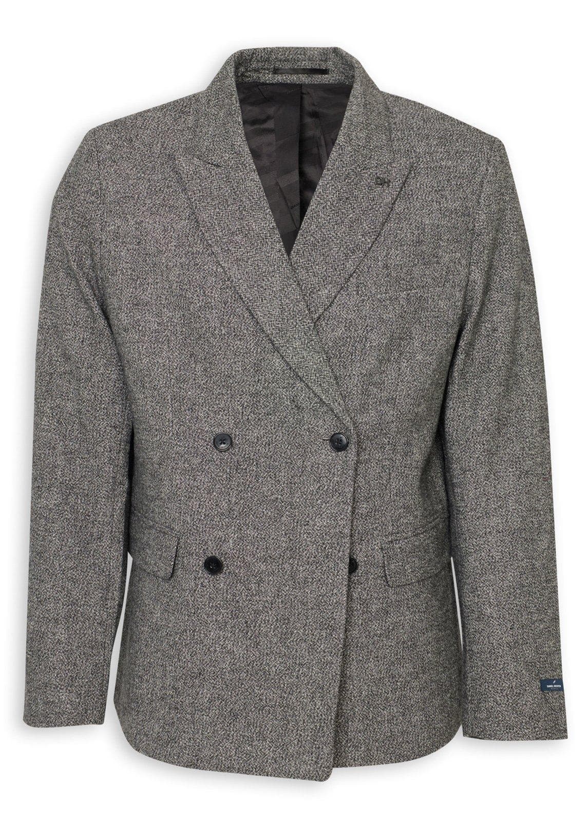 Grey Double Breasted Blazer