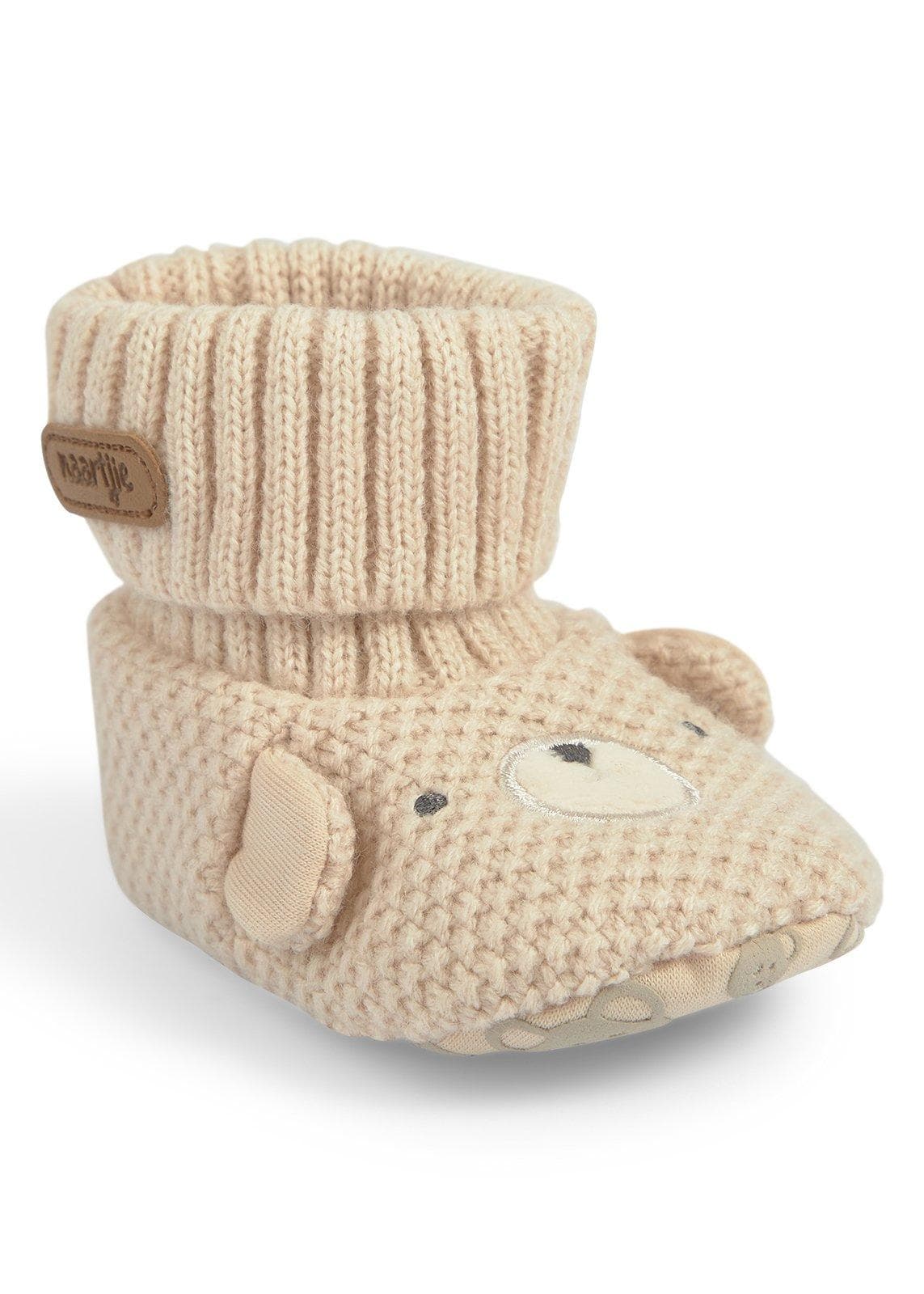 Newborn Unisex Knitted Booties, view 2