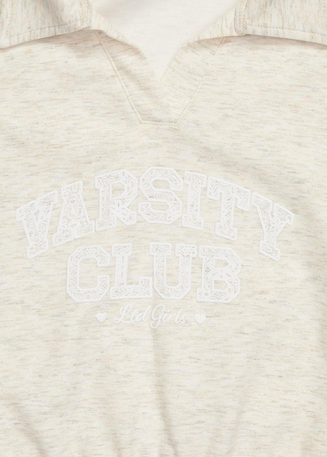 Beige Sweatshirt and Jogger Set, view 2