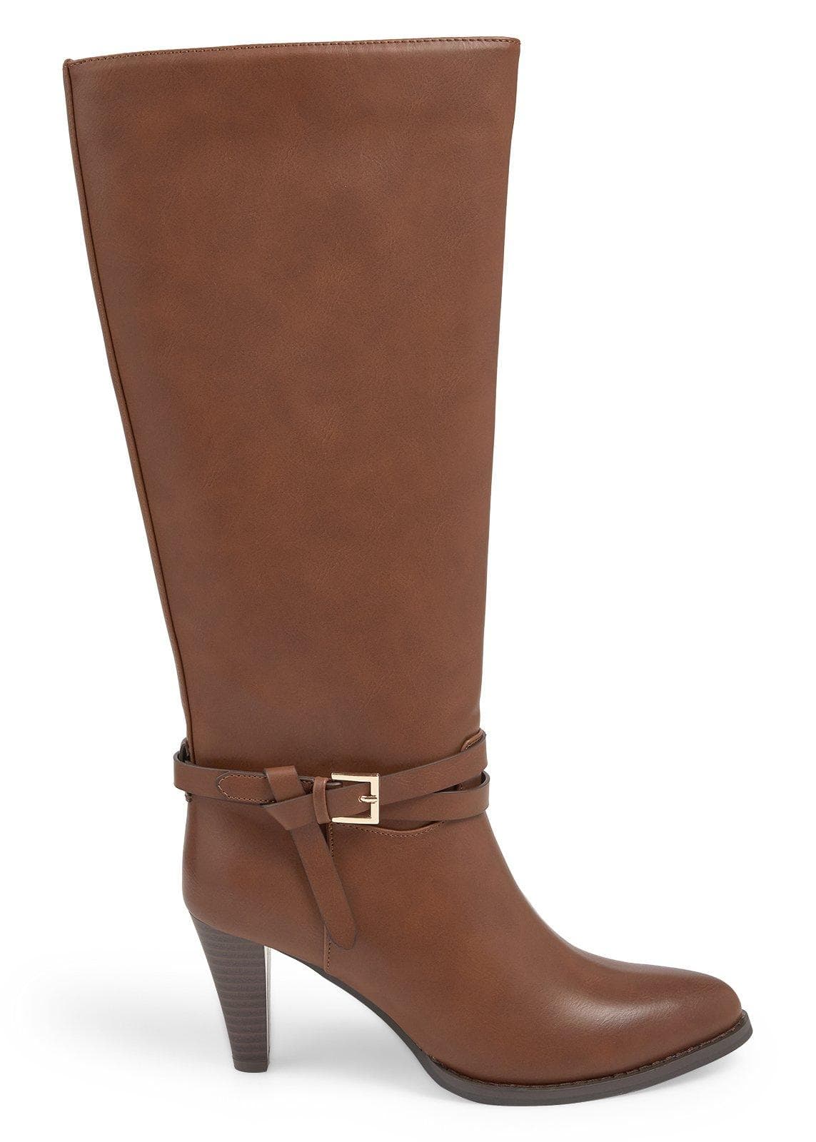 Tan Heeled Riding Boots