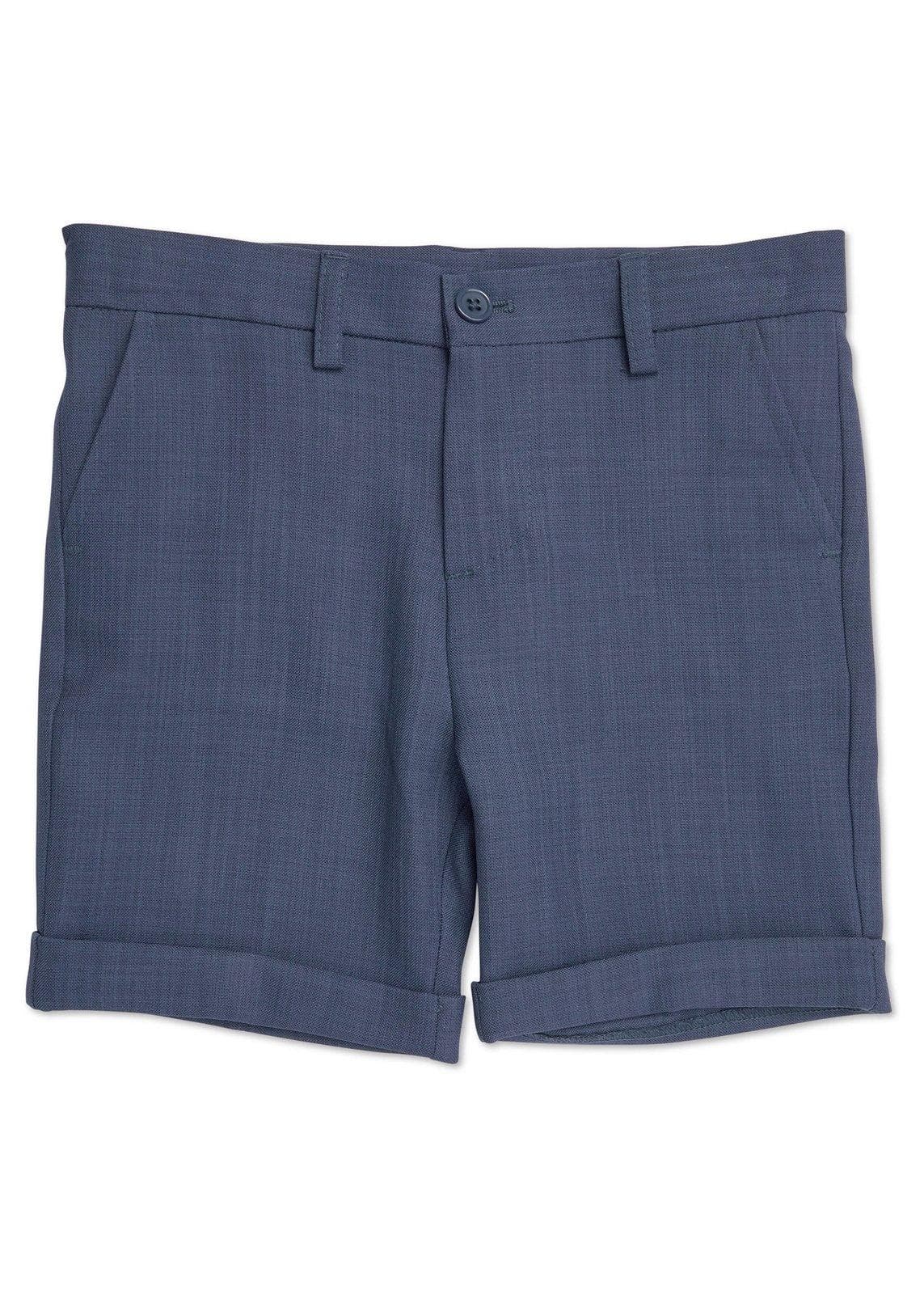 Kid Boys Blue Formal Shorts