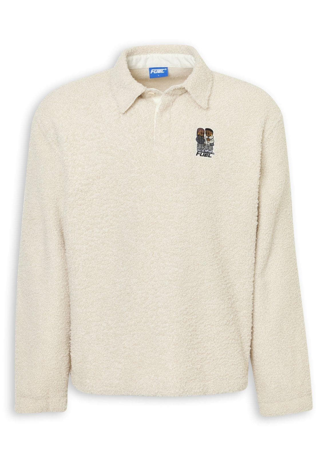 Beige Borg Rugby Jersey