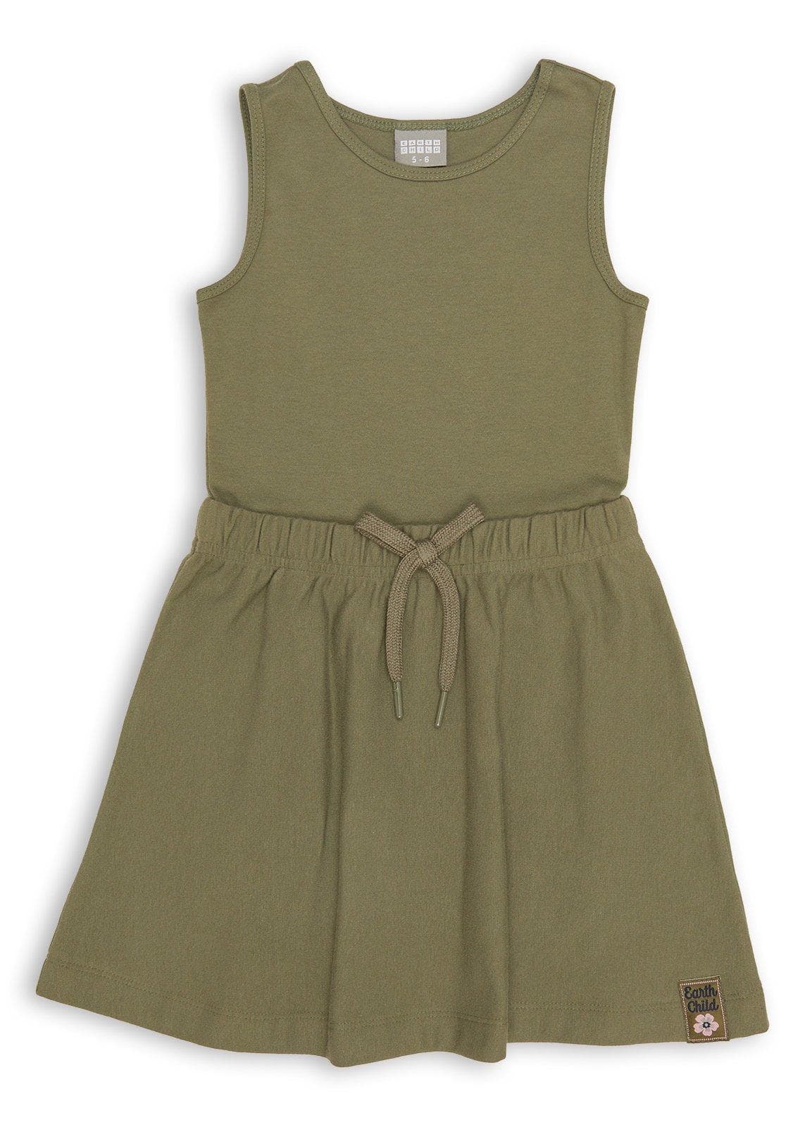 Kid Girls Green Dress and Sweatshirt Set, view 2