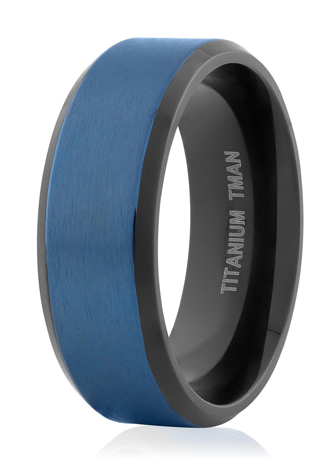 Navy Matt Shiny Ring
