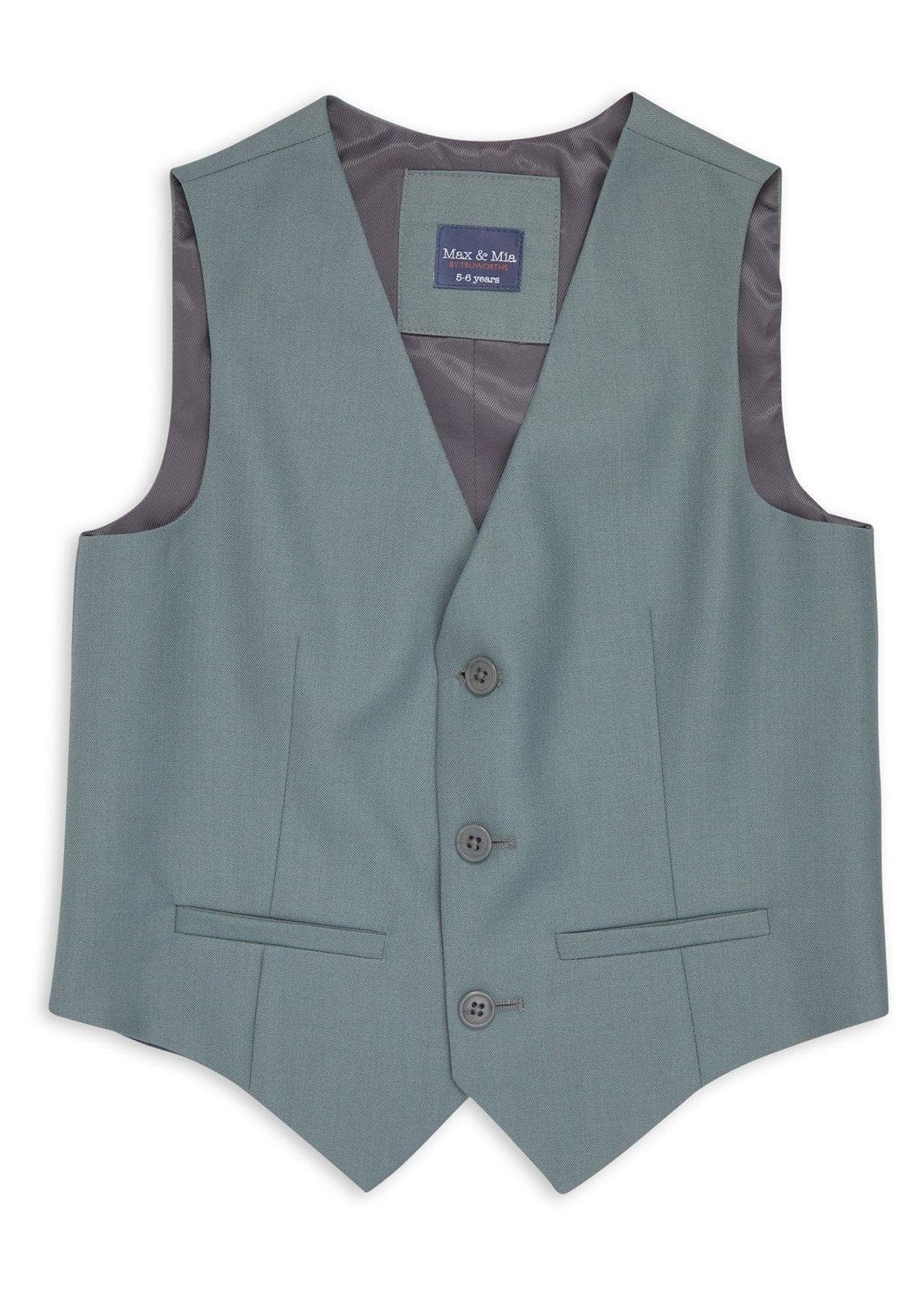 Kid Boys Sage Green Waistcoat