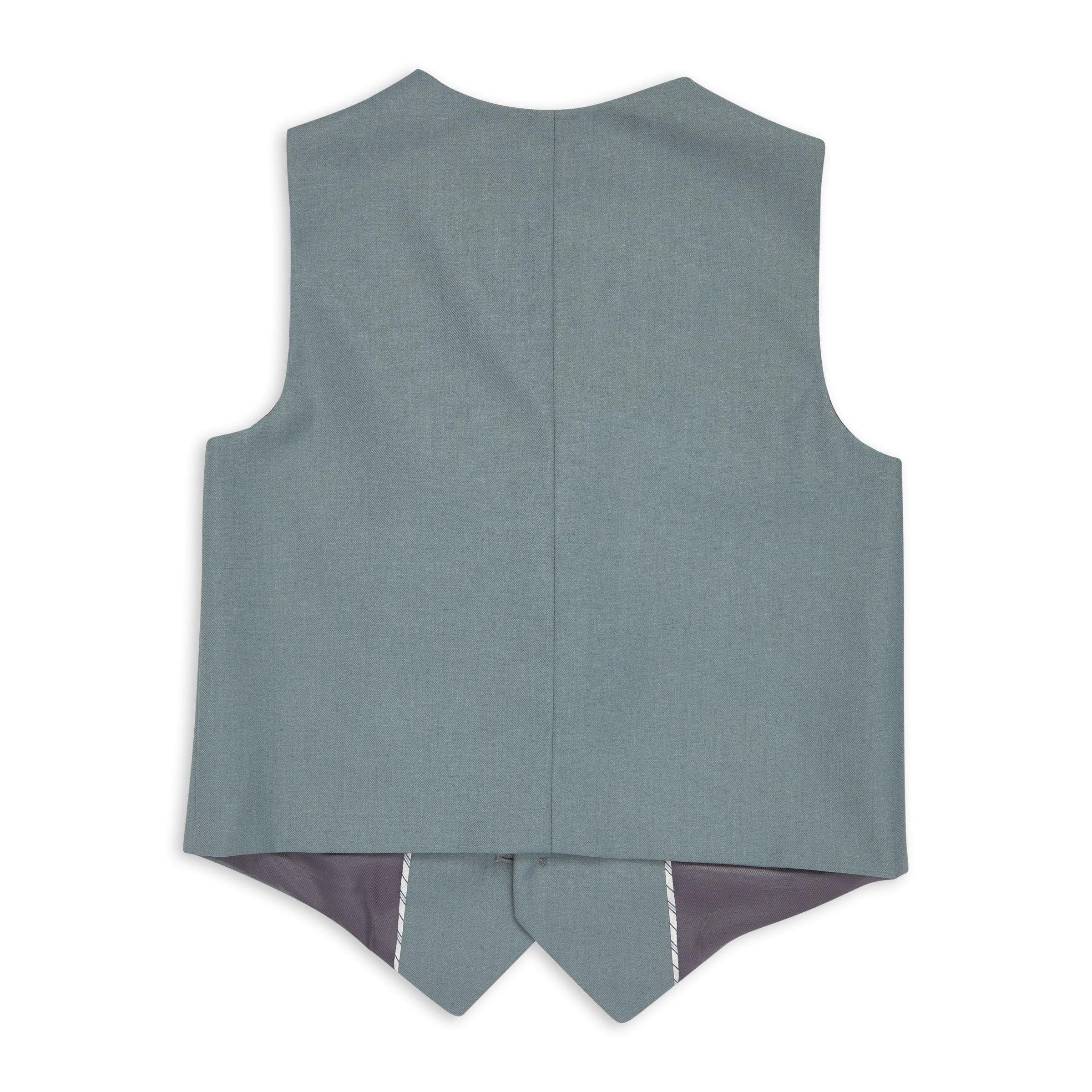 Kid Boys Sage Green Waistcoat, view 2