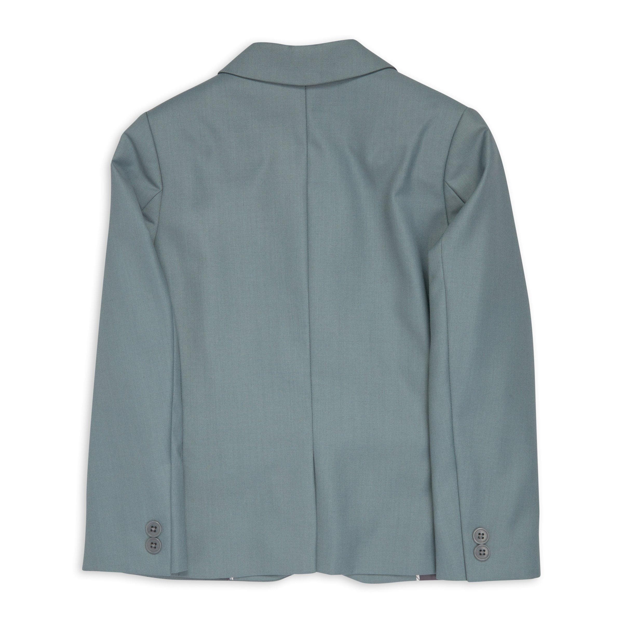 Kid Boys Sage Green Blazer, view 2