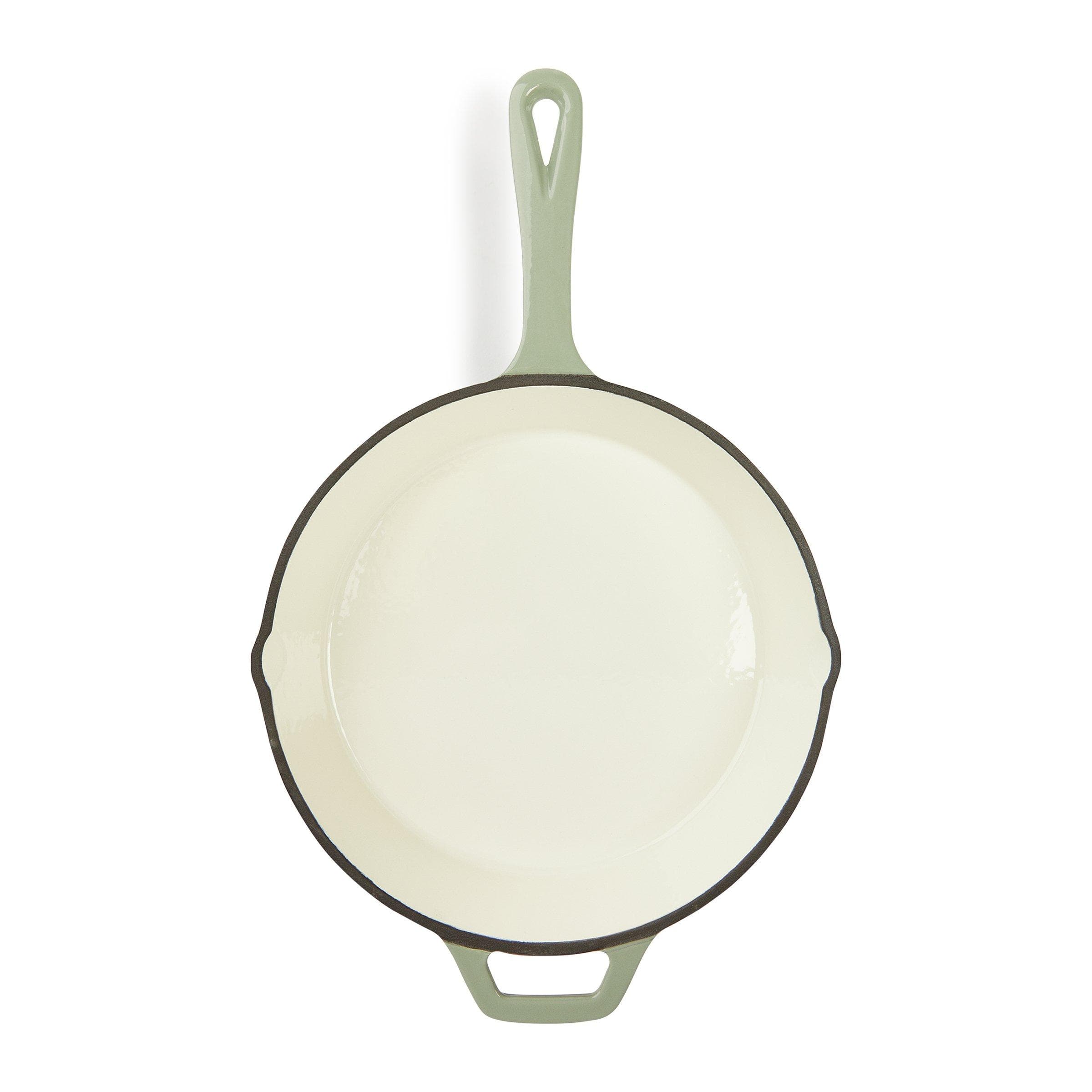 Sage Green Cast Iron Fry Pan 25cm, view 2