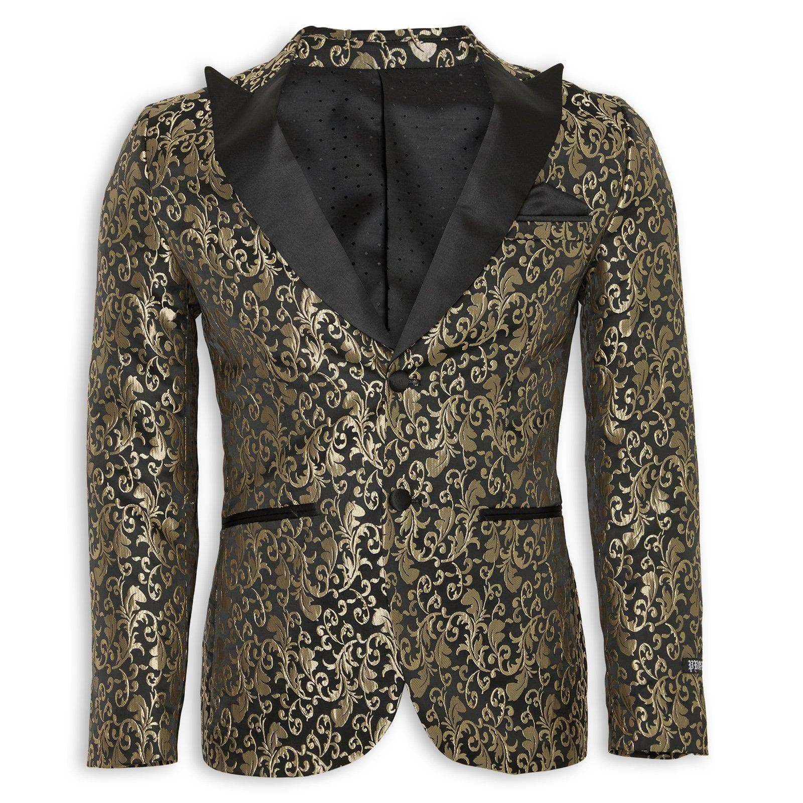 Gold & Black Suit Jacket