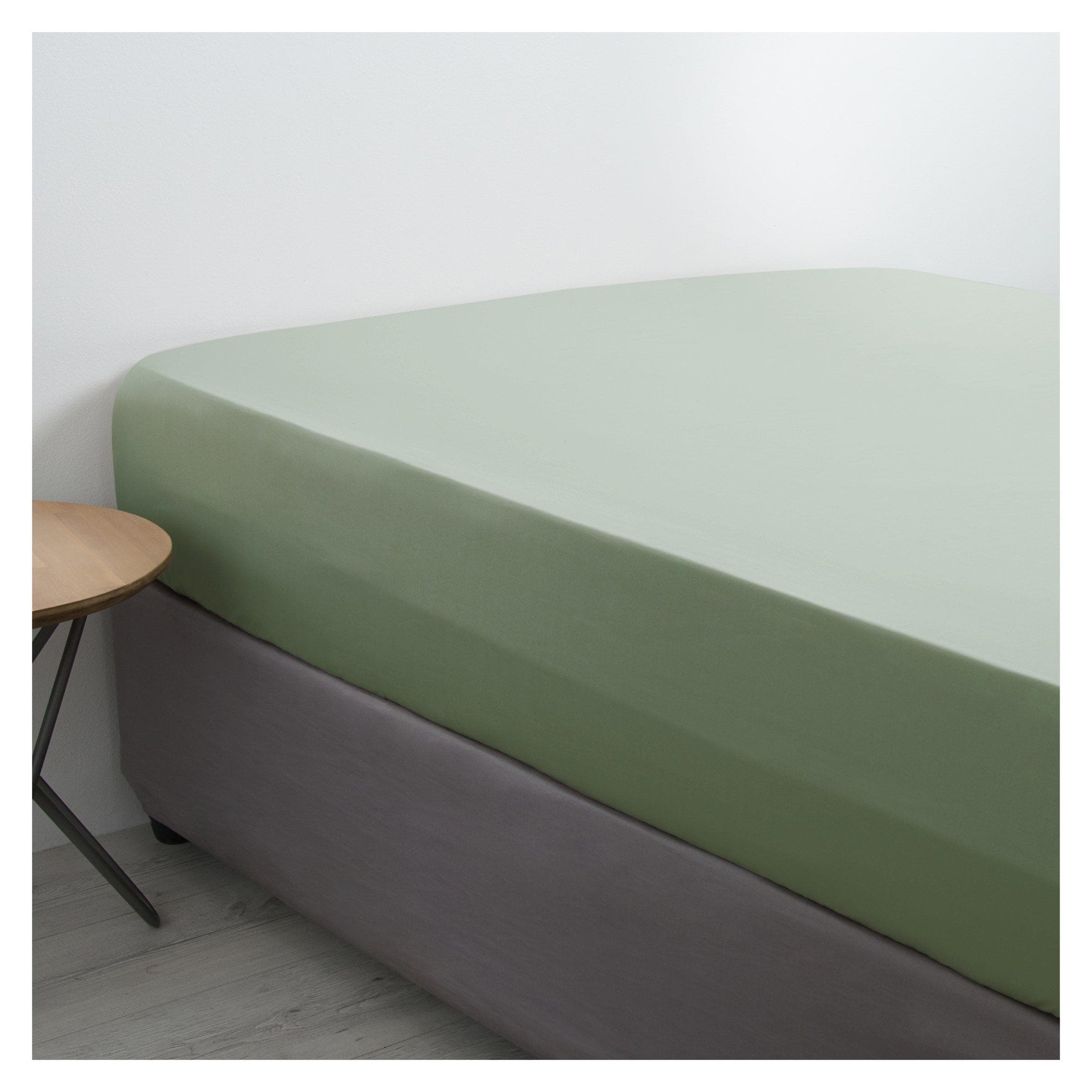 Microfibre Green Fitted Sheet