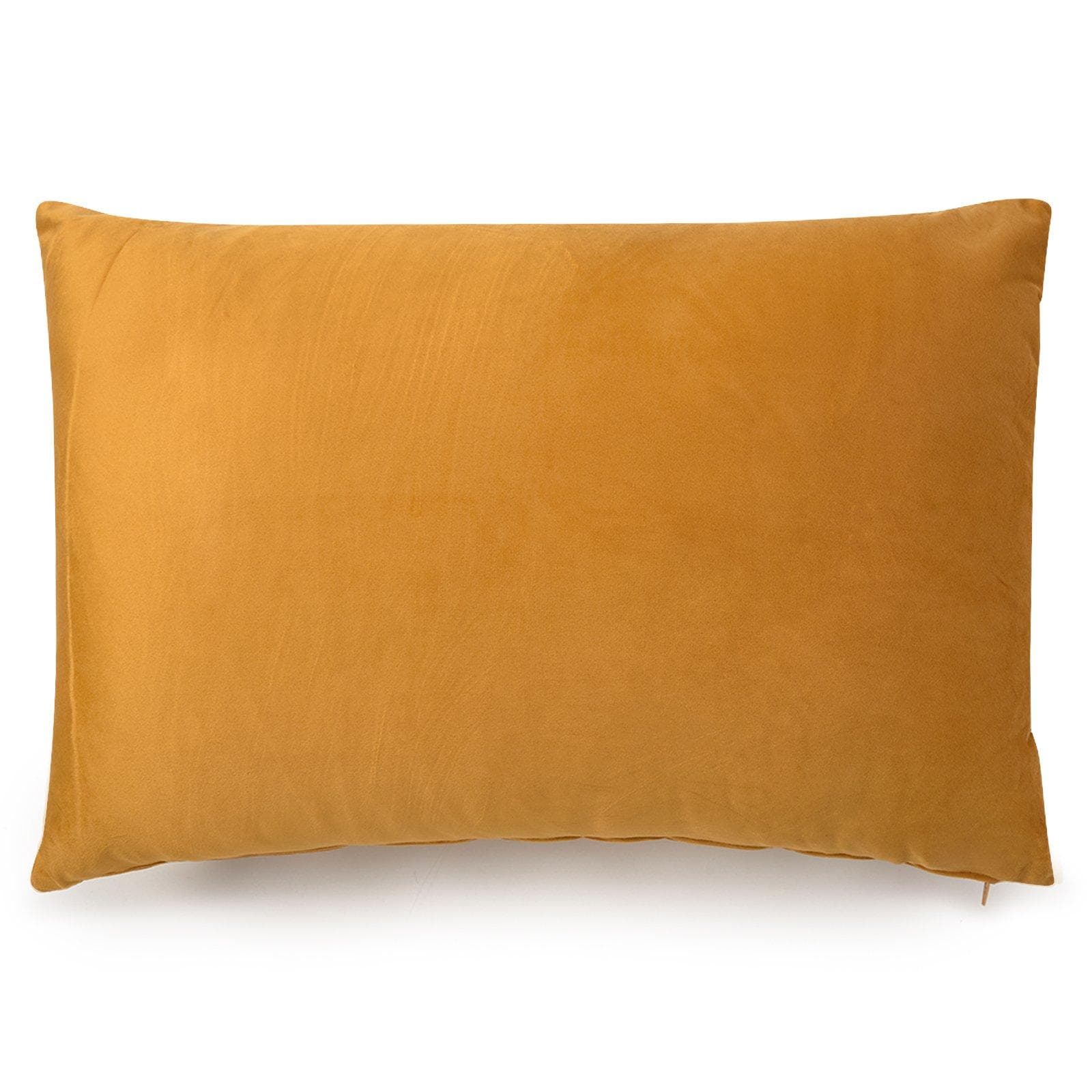 Ochre Velvet Scatter Cushion 60x40cm