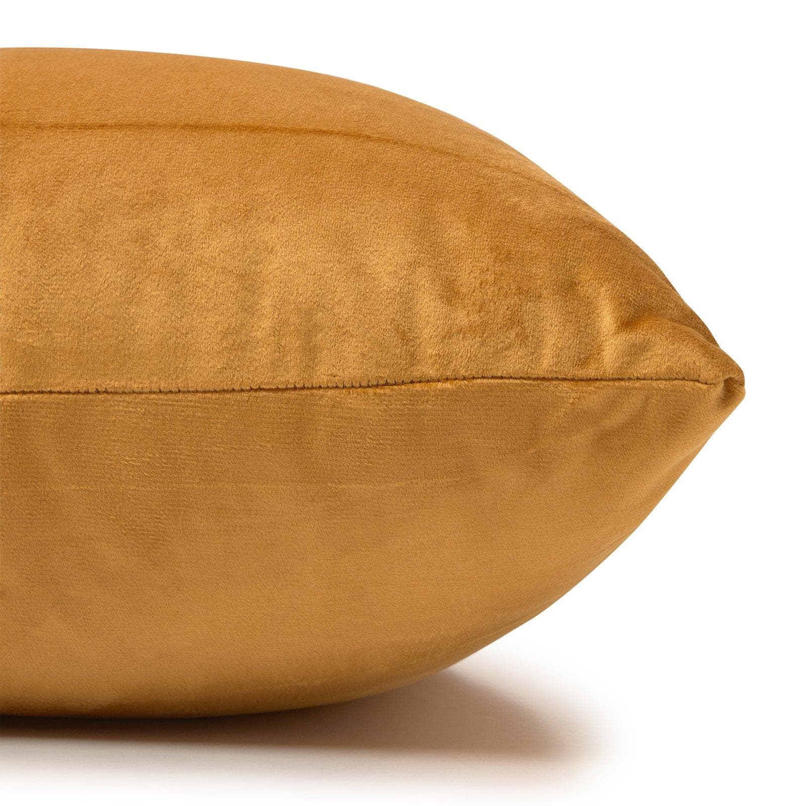 Ochre Velvet Scatter Cushion 60x40cm, view 2