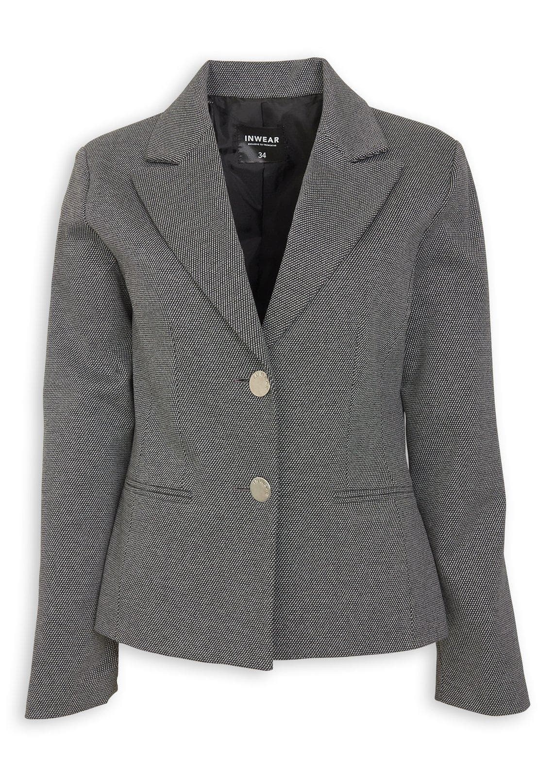 Grey Fitted Blazer