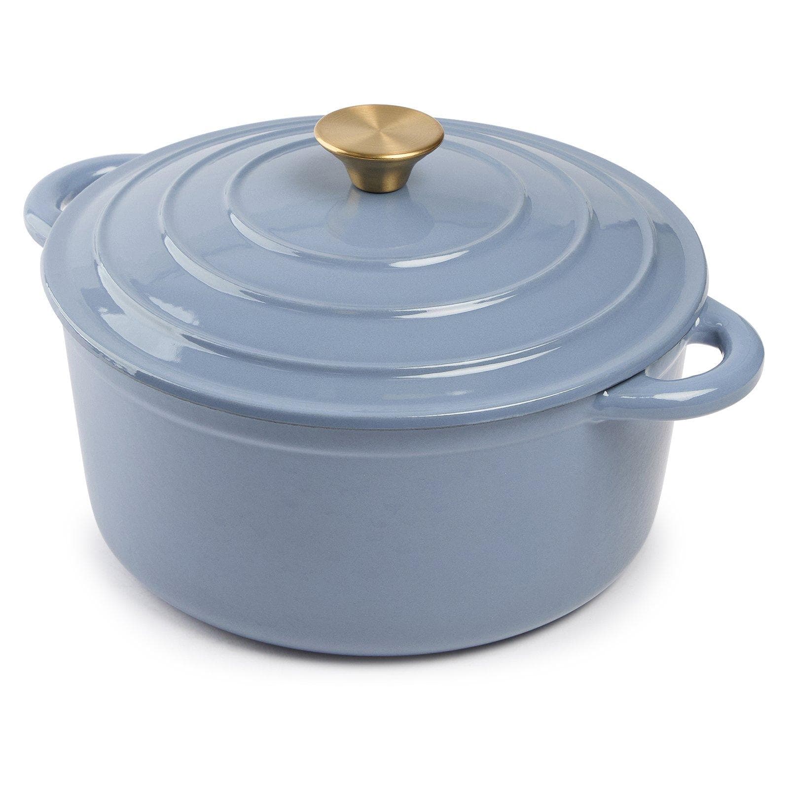 Blue Cast Iron Casserole Pot 26cm