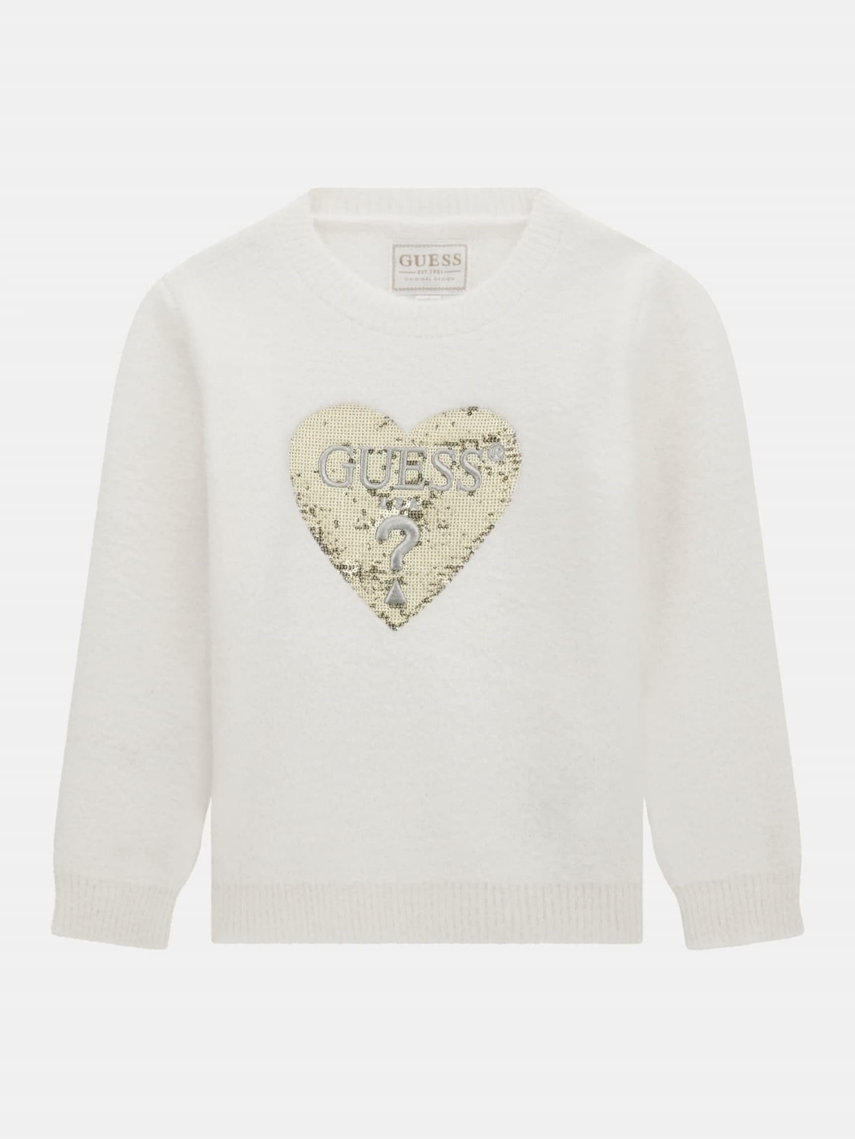 Furry Front Sequins Patch Sweater, view 2