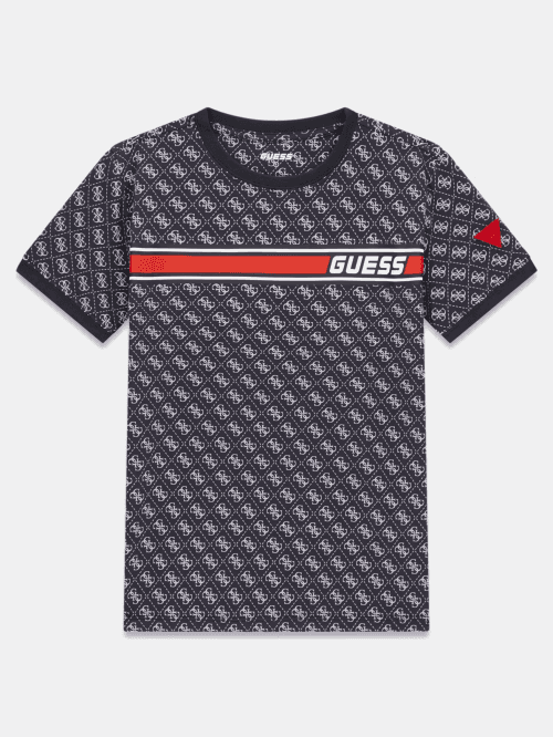 4G Logo Print Stretch T-Shirt (7-14)