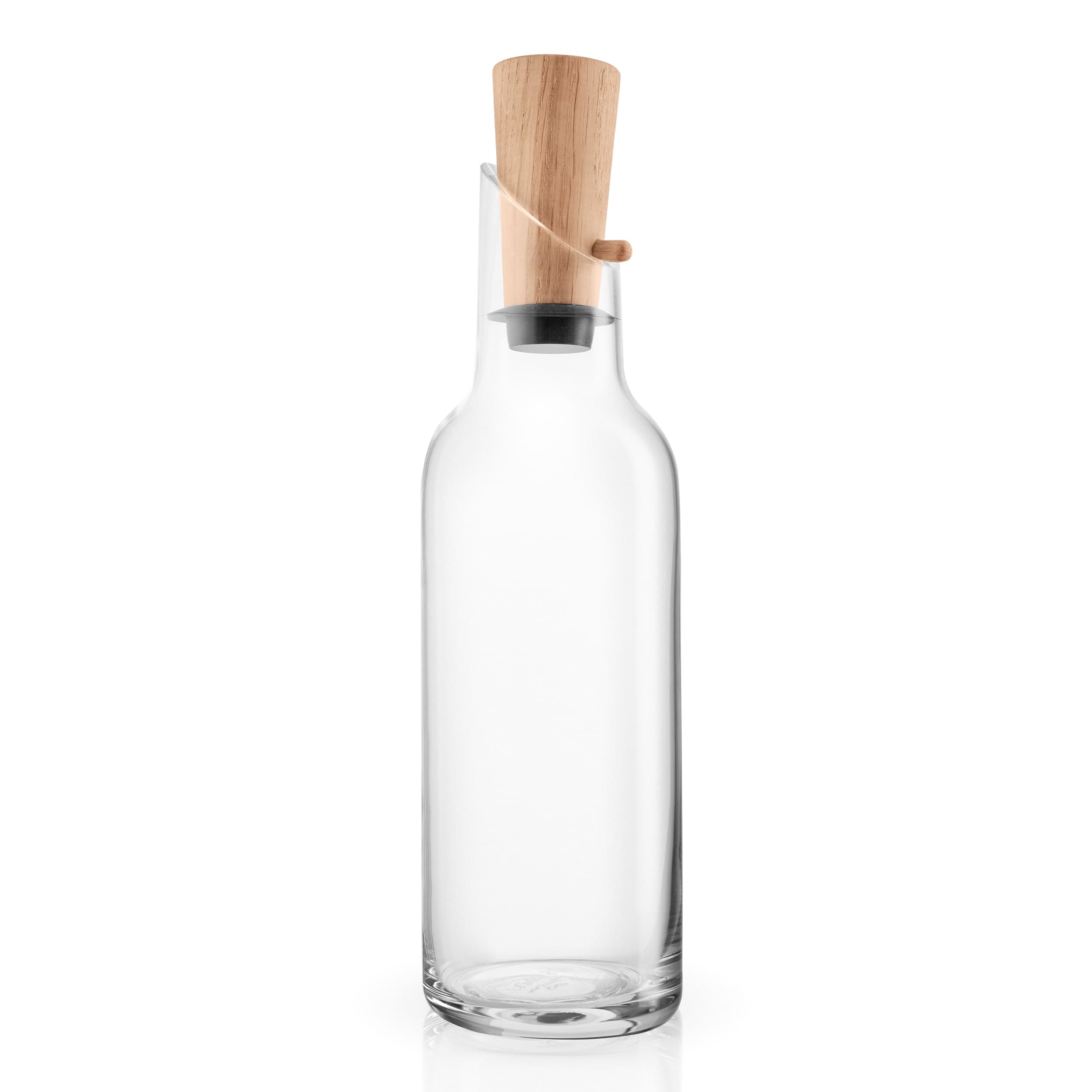 Glass Carafe with Wooden Stopper, 1L, view 2