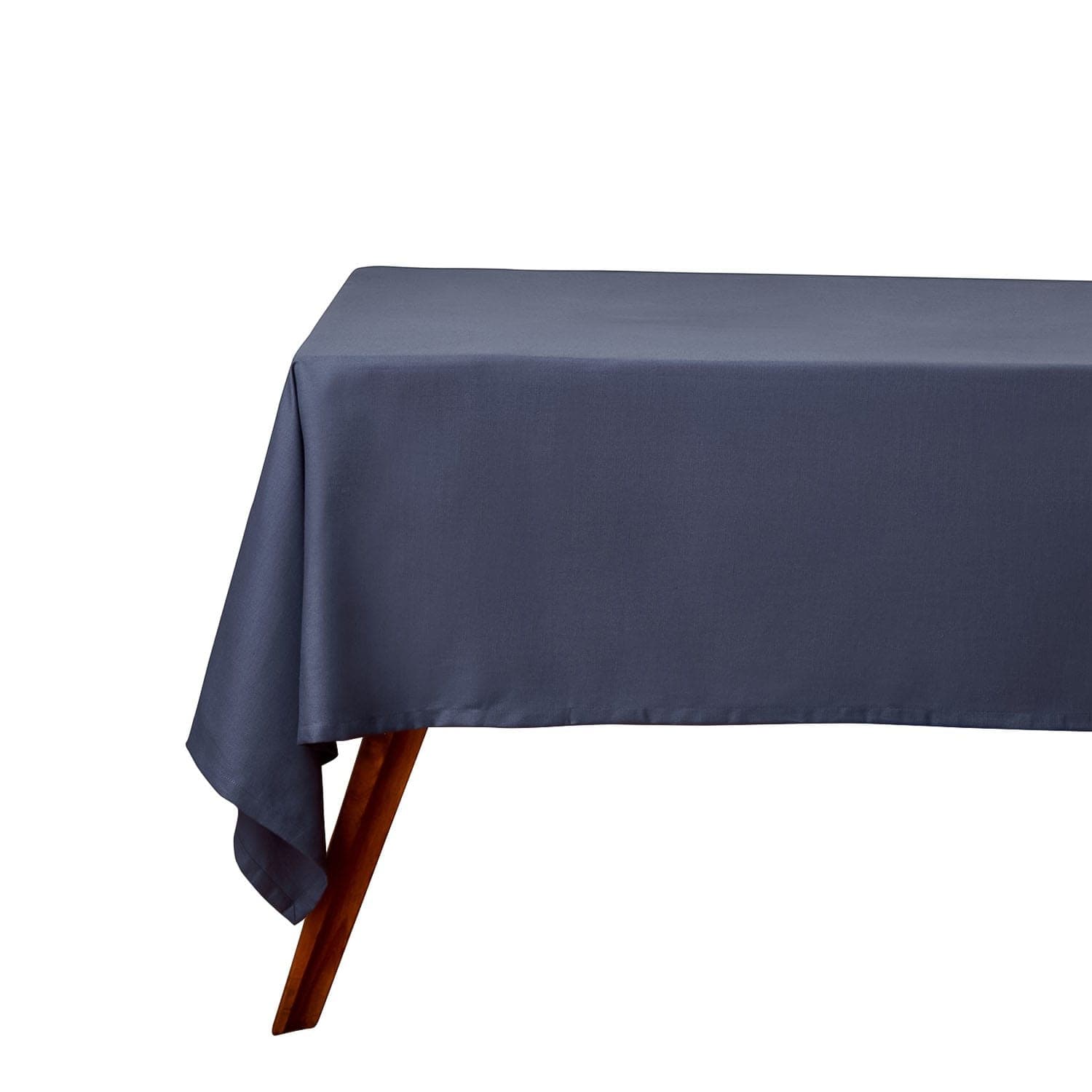 Cotton Classics Rectangular Denim Blue Tablecloth, view 2
