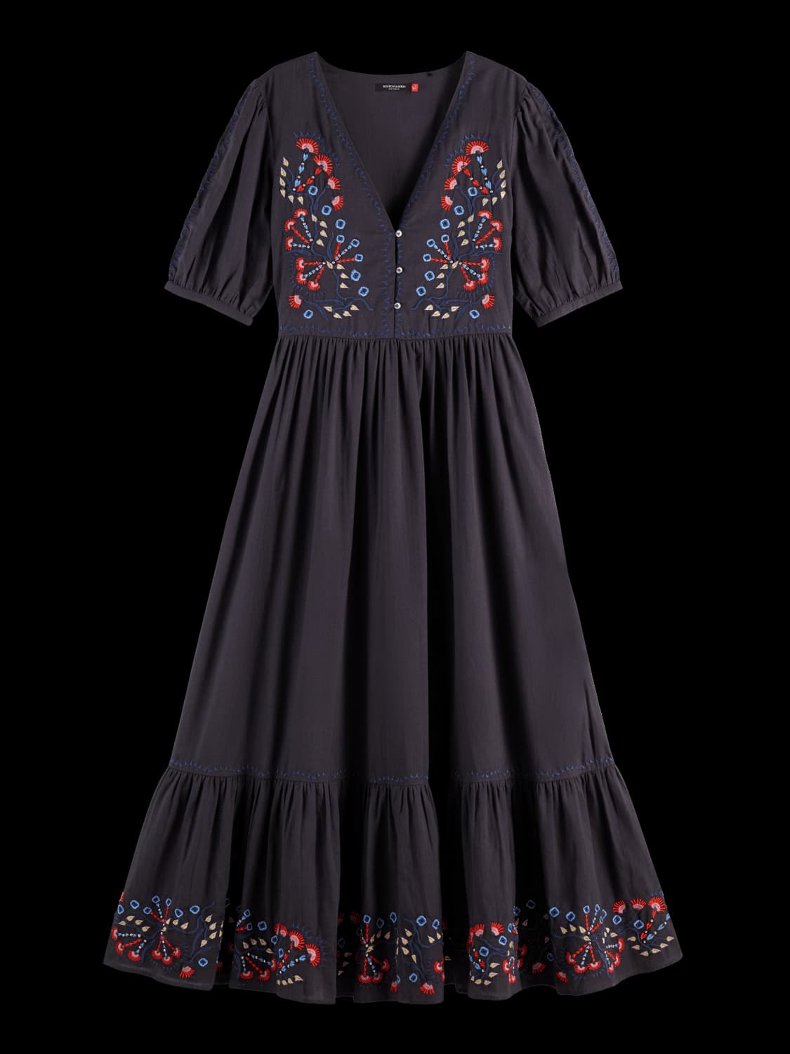 Embroidered Maxi Dress