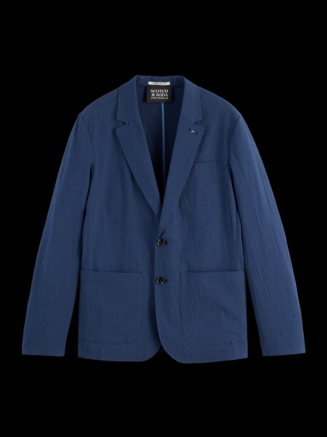 Regular-Fit Unconstructed Cotton-Blend Seersucker Blazer