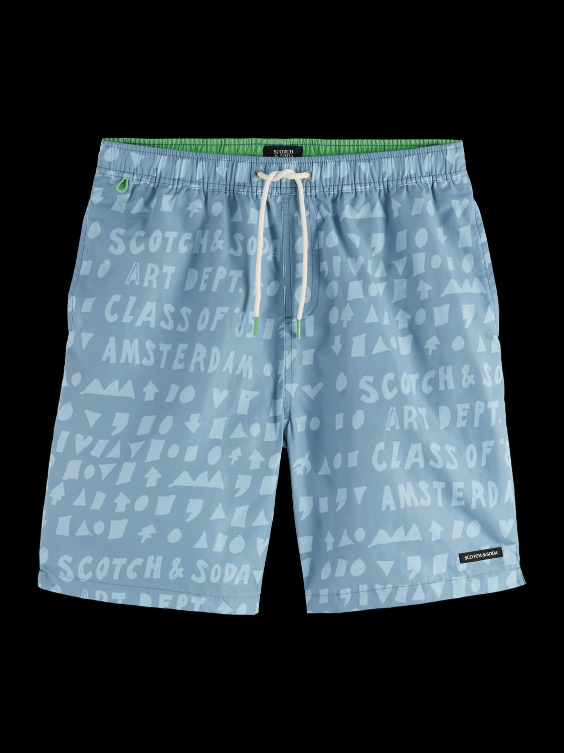 Printed Longer-Length Swim Shorts