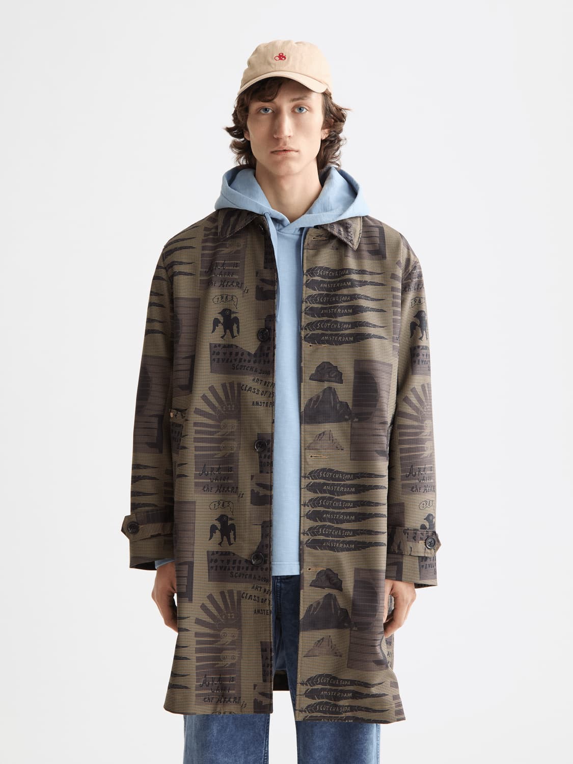 Collage Car Coat, view 2