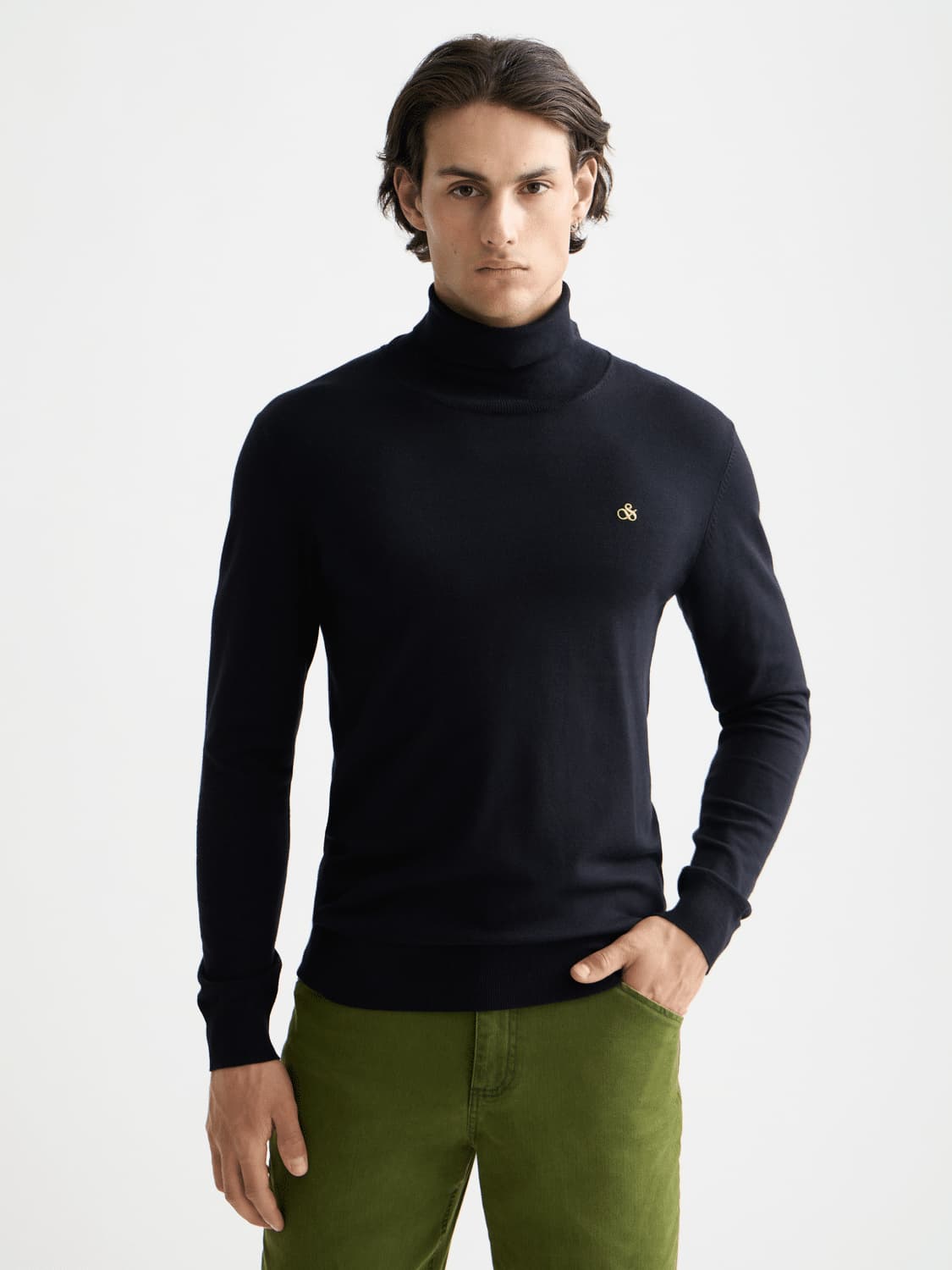 Ecovero Blend Turtleneck Sweater, view 2