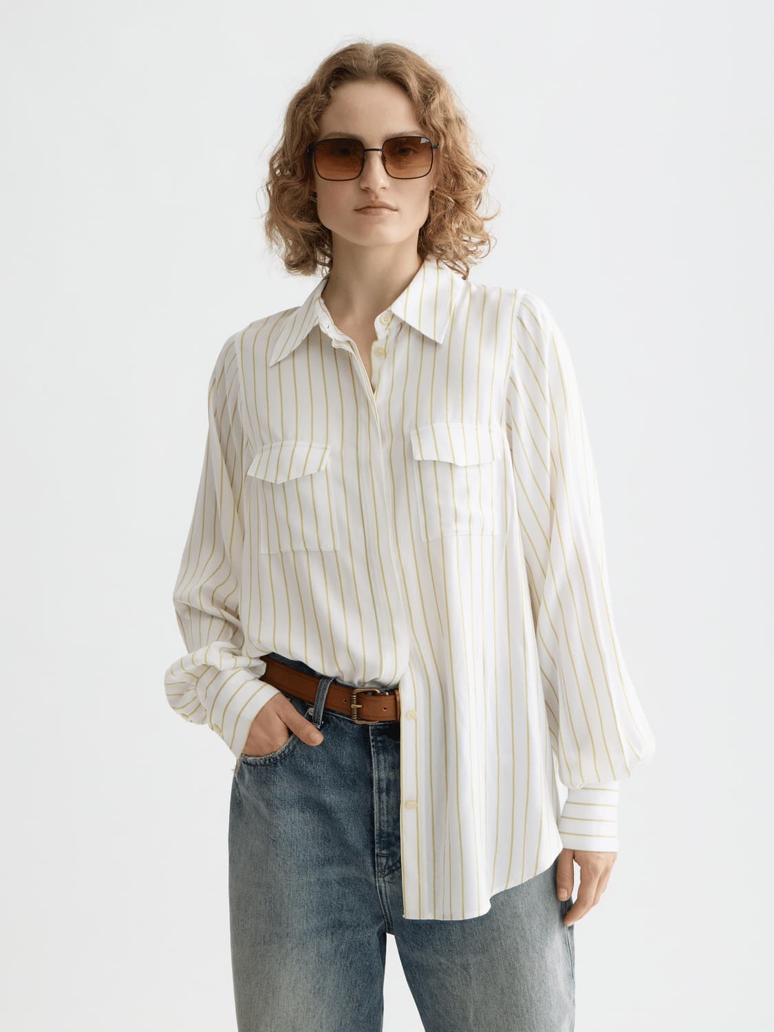 Striped Shirt With Pockets, view 2